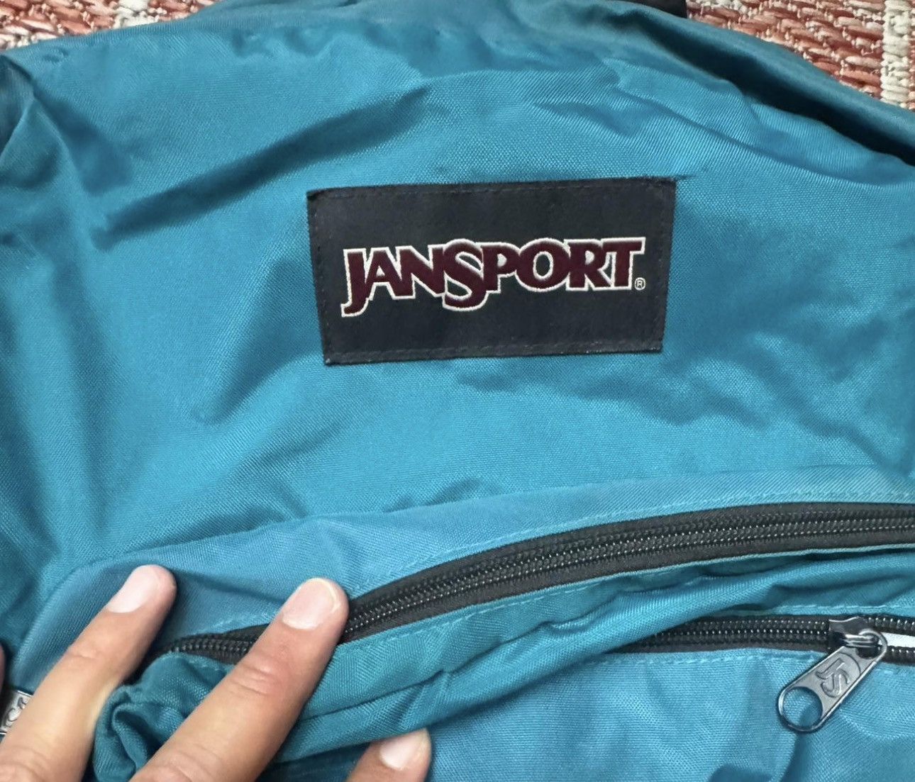 Jansport Vintage Jansport Teal backpack Seattle map retro bag Size ONE SIZE - 4 Thumbnail