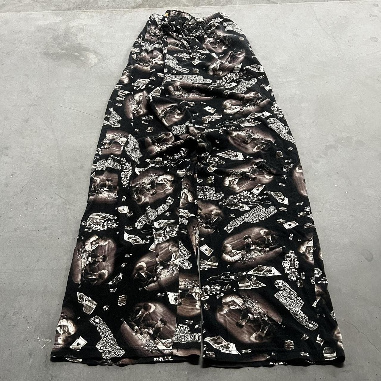 Japanese Brand × Vintage Vintage Y2K Baggy The Three Stooges Dunces Wild Sweatpants! Size US 34 / EU 50 - 2 Thumbnail