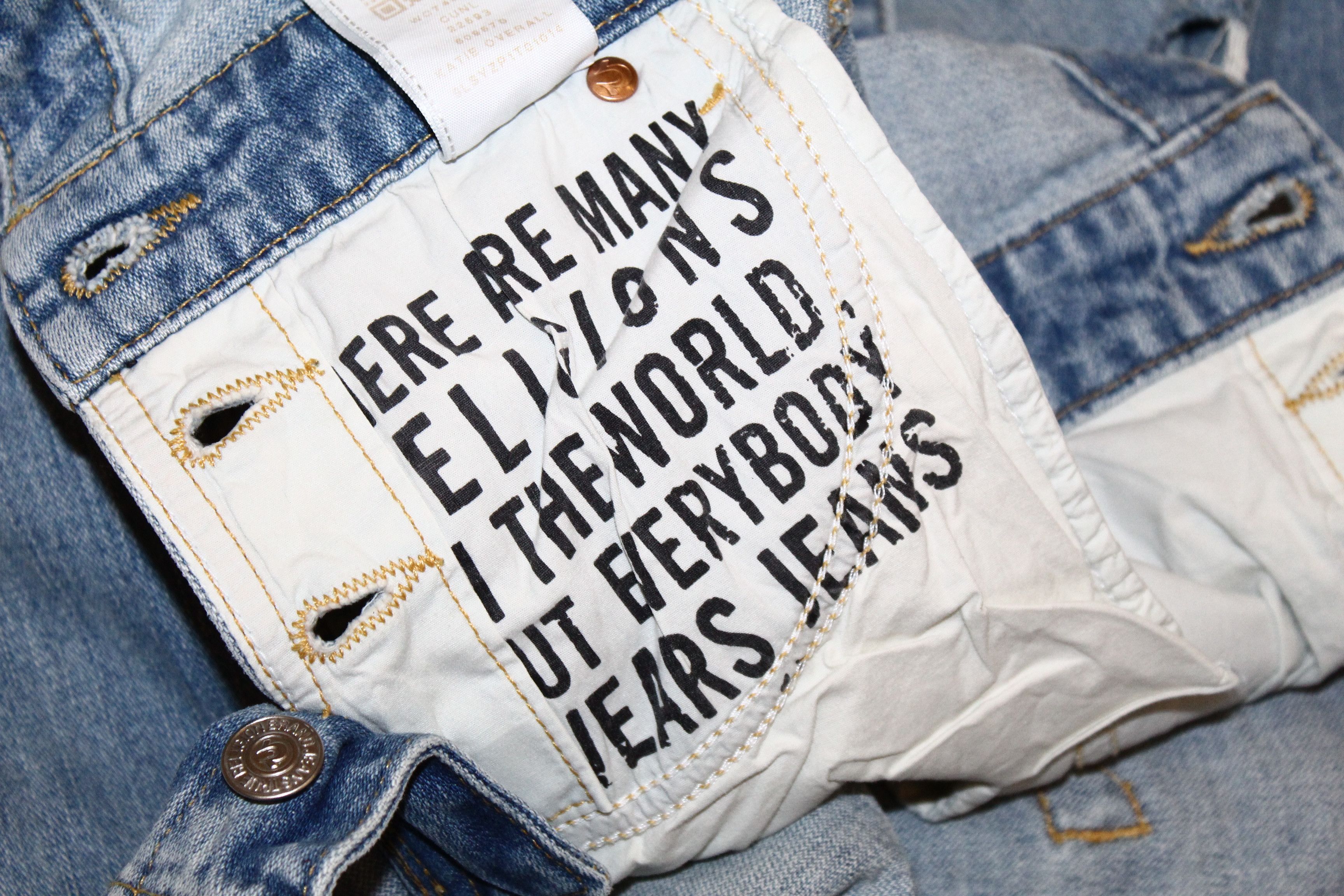 True Religion True Religion Distressed Faded Blue Denim Tapered Overall Size US 30 / EU 46 - 16 Thumbnail