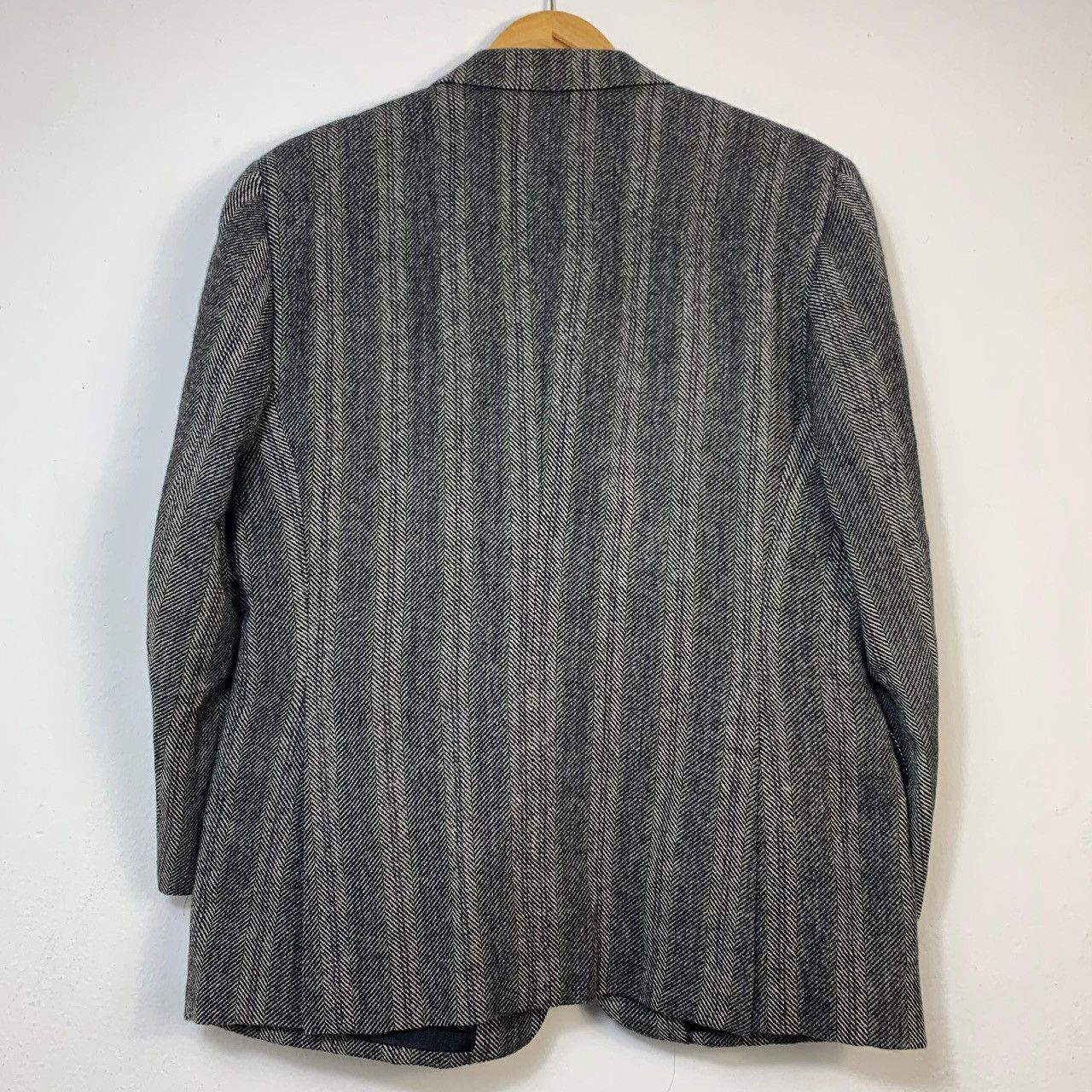 Givenchy 90s GIVENCHY STRIPED WOOL BLAZER Size 38S - 2 Thumbnail