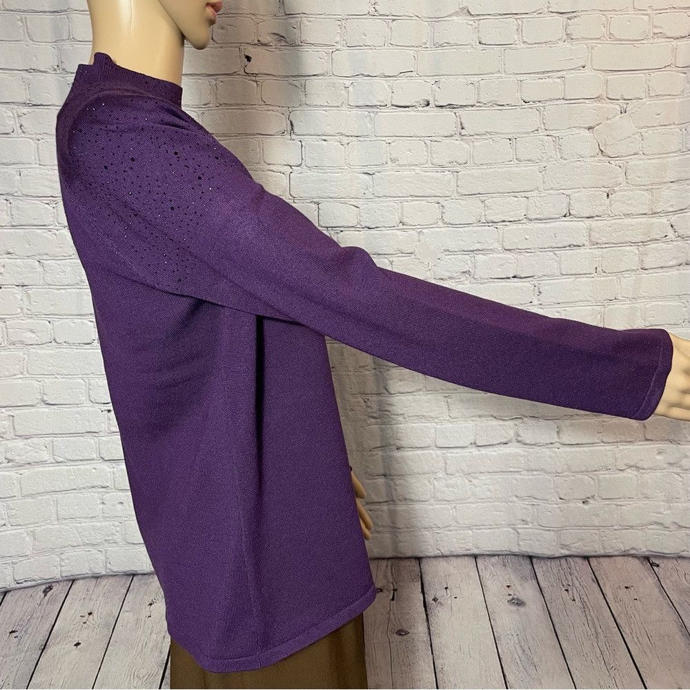 Other NWT New Cable & Gauge Aubergine Cut Out Long Sleeve Embelli Size M / US 6-8 / IT 42-44 - 2 Thumbnail
