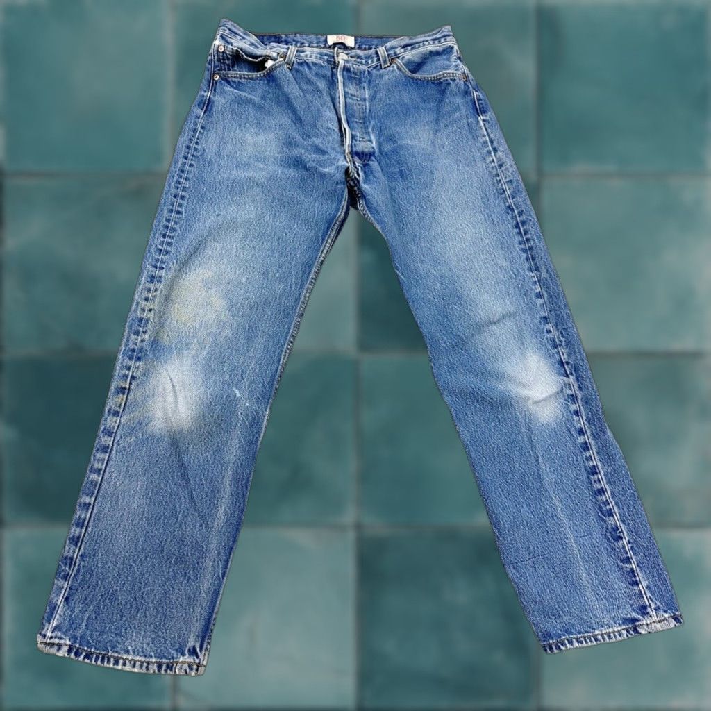 Levi's VINTAGE Levi’s 501 Jeans Mens 34x30 Blue Tagged 36x34 Not Redline Straight Cotton Jeans Mens Blue 501 Style 34 Size US 30 / EU 46 - 1 Thumbnail