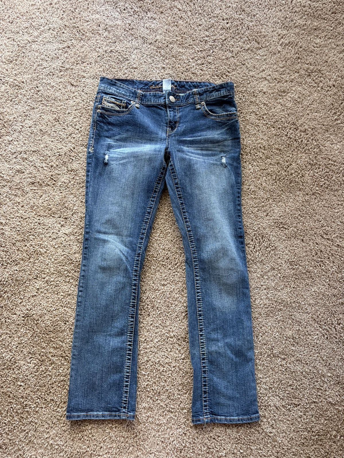 Other Vintage Embroided Jeans Size 30" / US 8 / IT 44 - 1 Thumbnail