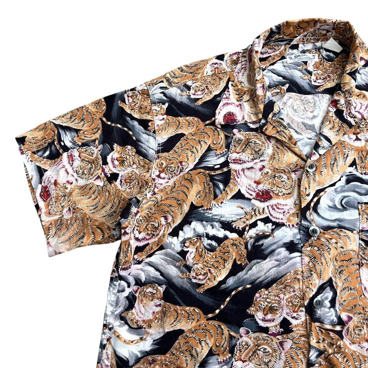 Sun Surf Sun Surf Tiger Toyo Enterprise Open Collar Hawaiian Shirt Size US L / EU 52-54 / 3 - 5 Thumbnail