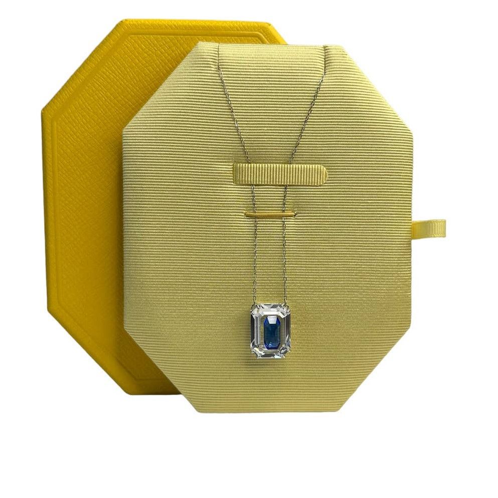 Swarovski Swarovski Chroma Octagon cut, Blue, Rhodium plated Necklace Size ONE SIZE - 2 Thumbnail