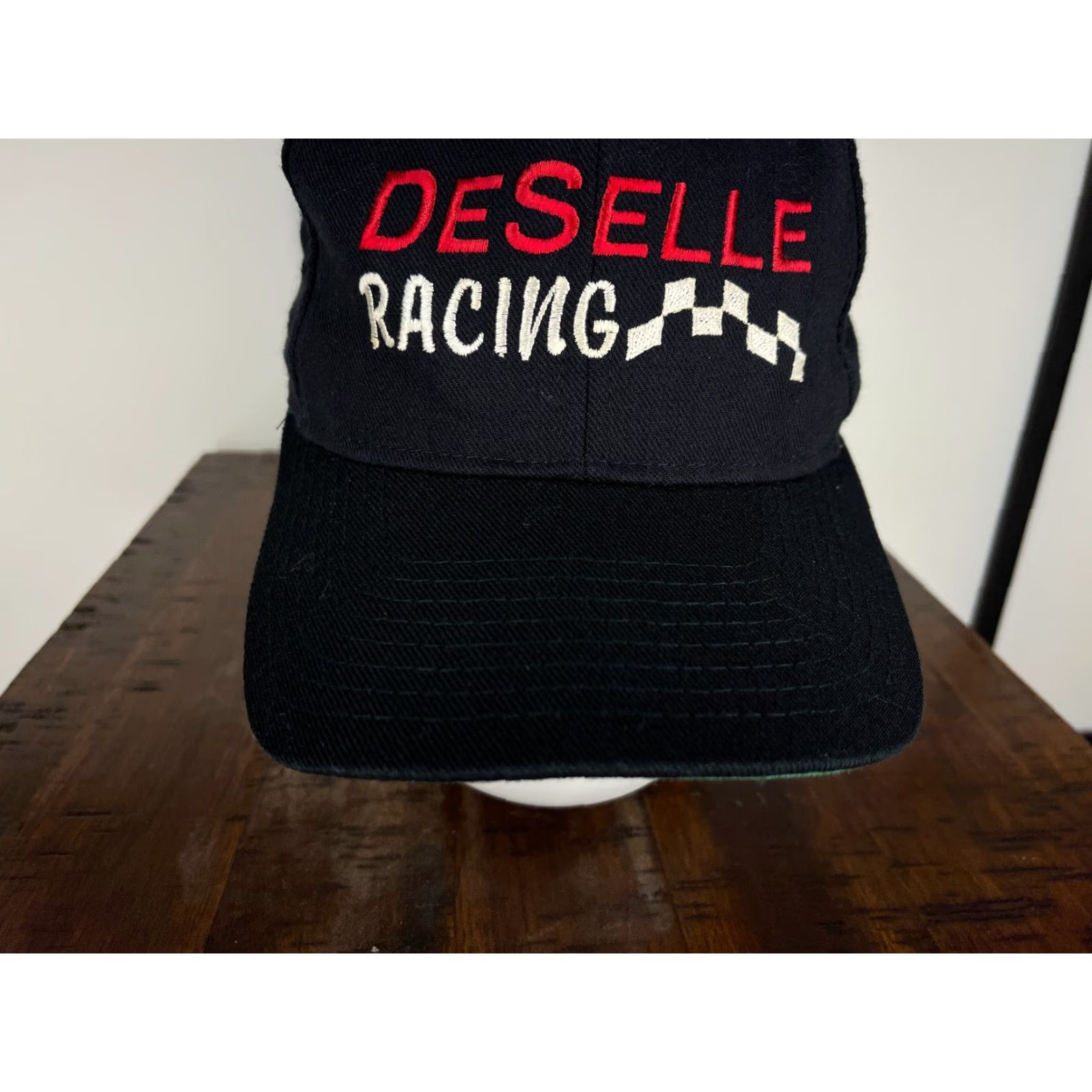 Vintage Chad DESELLE Racing Hat Snapback Adult One Size Black Wool Blend Yupoong Size ONE SIZE - 3 Thumbnail