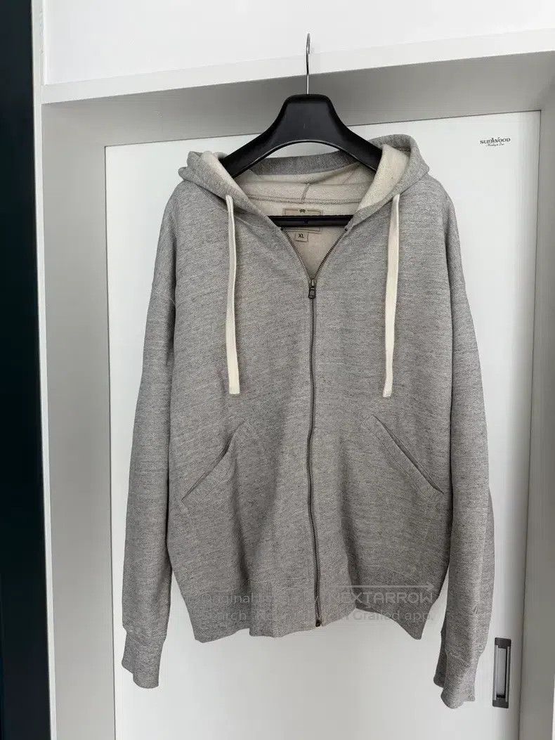 Nigel Cabourn Nigel Cabourn Hooded zip-up sweatshirt in mixed gray Size US XL / EU 56 / 4 - 1 Thumbnail