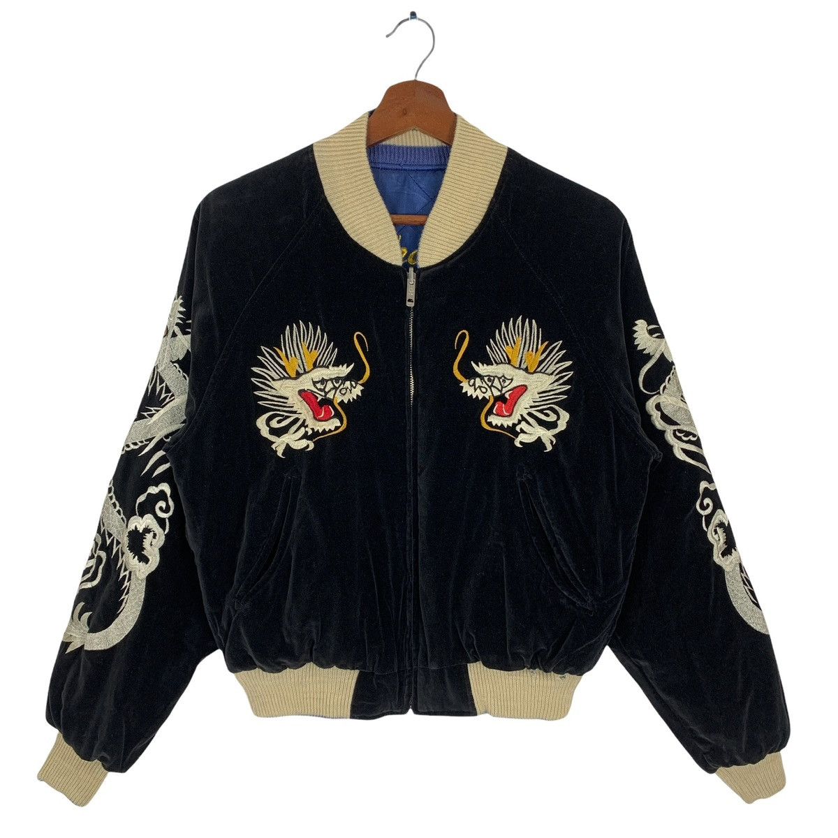 Other Black Velvet Sukajan Jacket Reversible Jacket Size US M / EU 48-50 / 2 - 11 Thumbnail