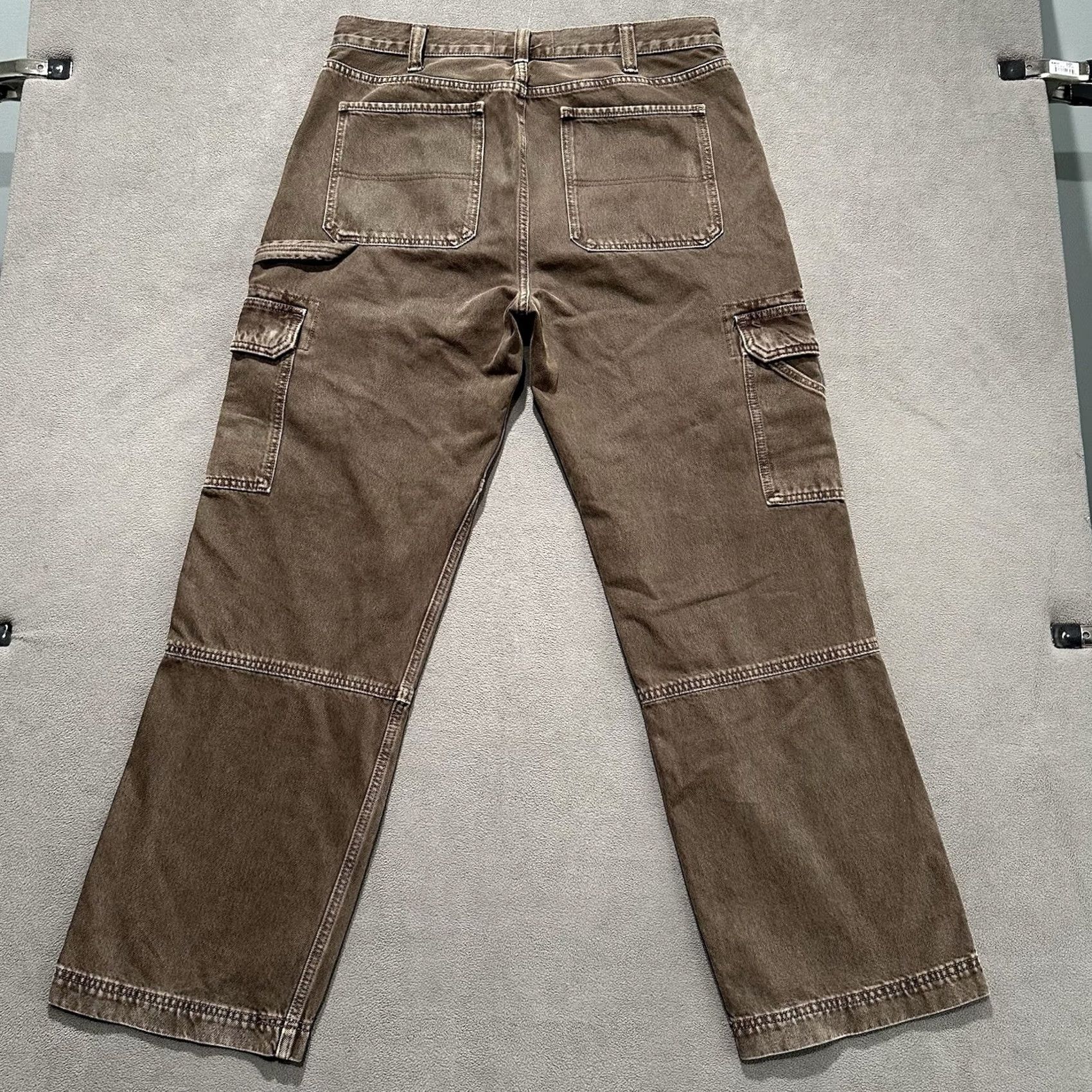Abercrombie & Fitch Abercrombie & Fitch Jeans Men 34x34 Brown Baggy Carpenter 5-Pocket Denim Size US 34 / EU 50 - 2 Thumbnail