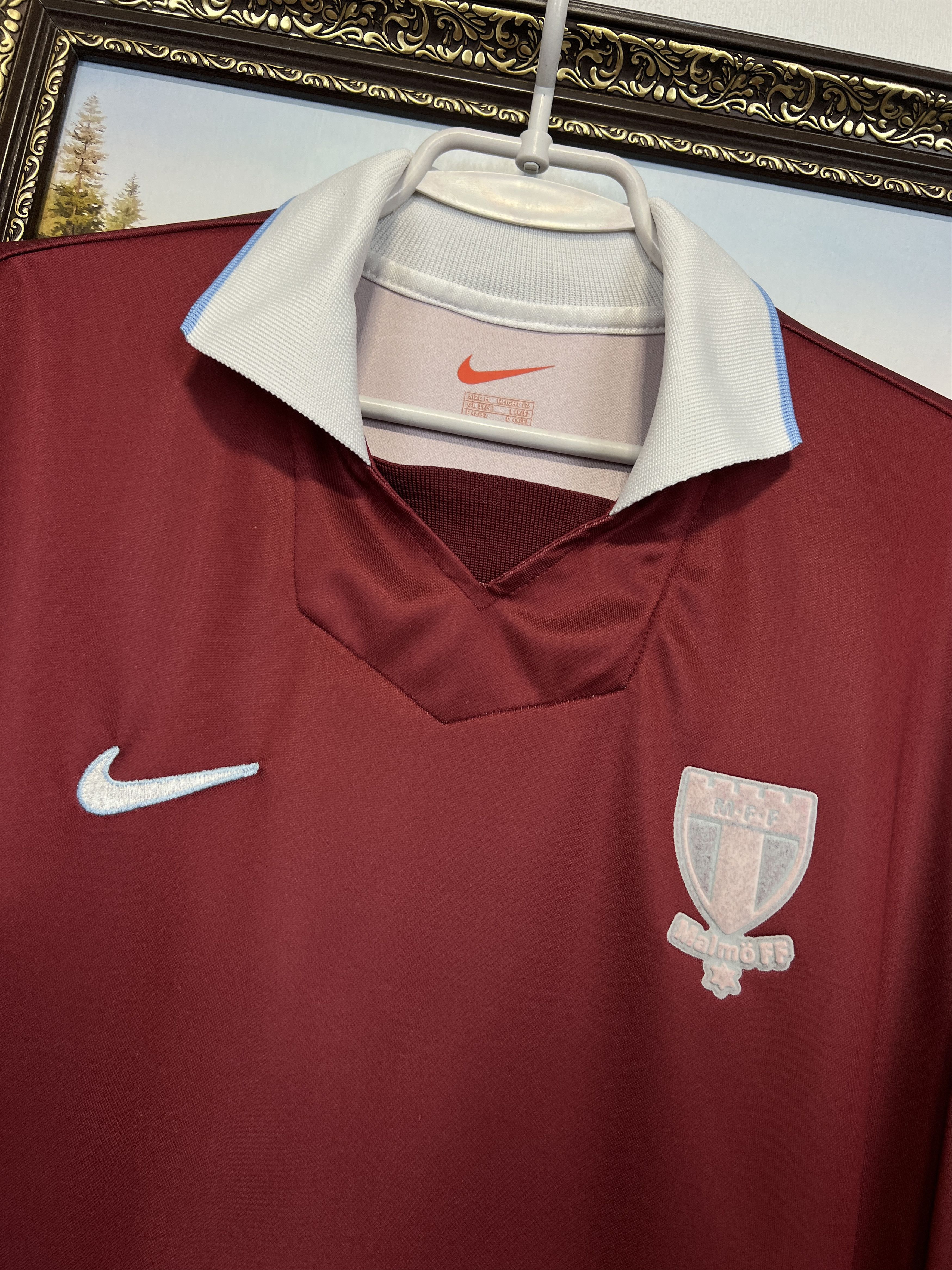 Nike Malmo Away football shirt Soccer Long Sleeve Jersey Trikot Size US M / EU 48-50 / 2 - 3 Thumbnail