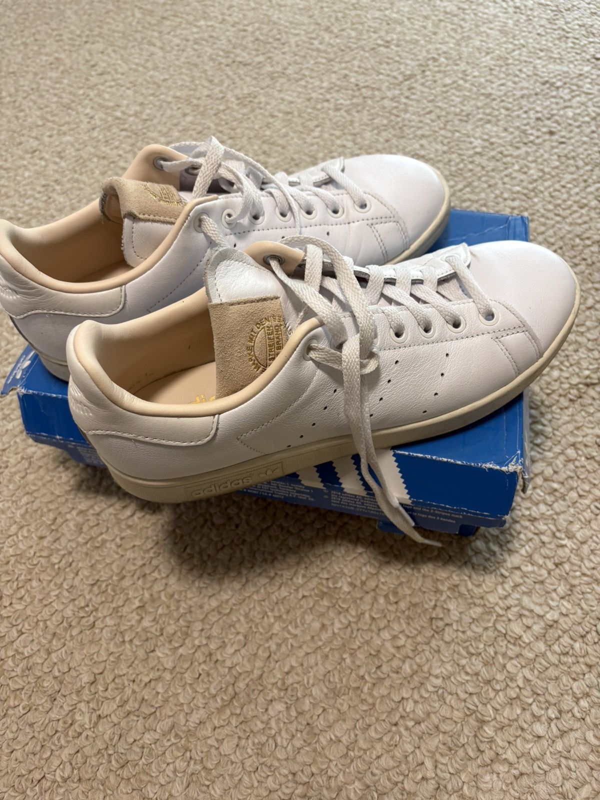 Adidas Adidas Stan Smith Cloud WhiteCloud WhiteCrystal Whit Size US 7 / EU 40 - 2 Thumbnail