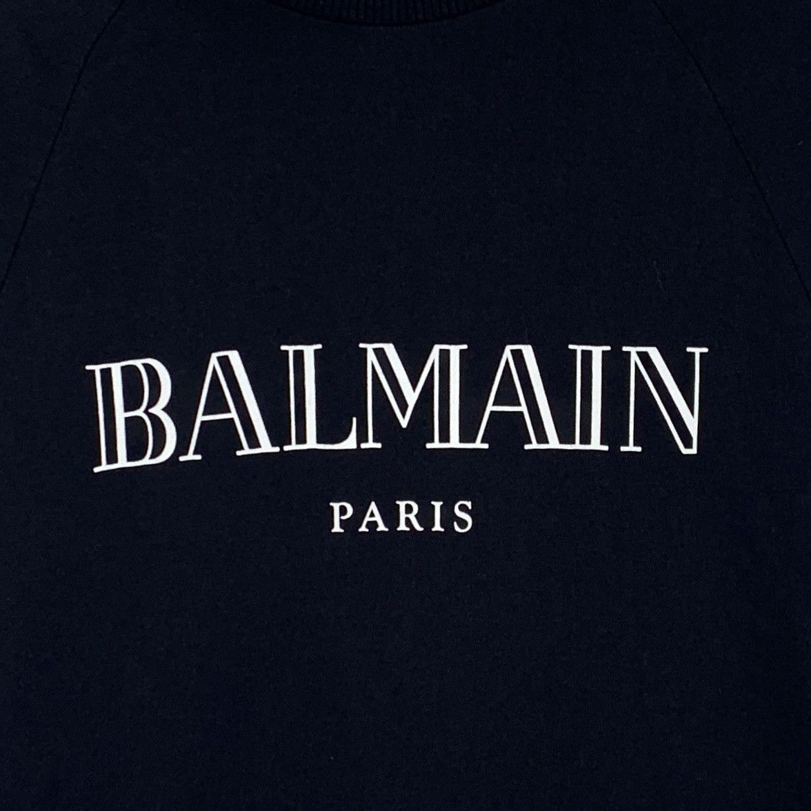 Balmain Balmain Black Logo Printed Long Sleeve Sweatshirt K26WX Size US S / EU 44-46 / 1 - 4 Thumbnail