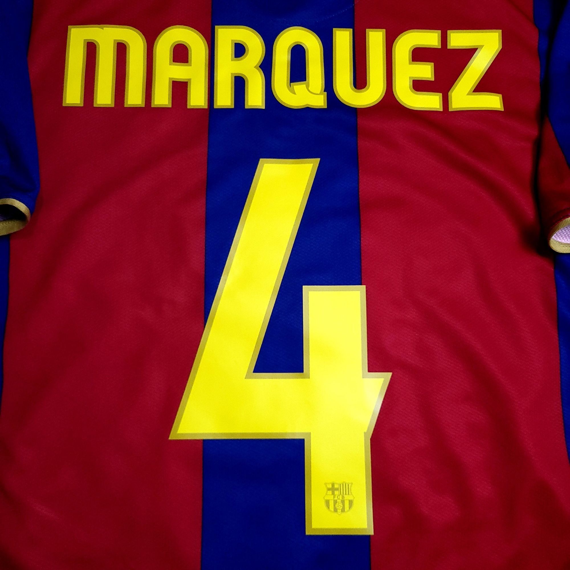 Nike Marquez Barcelona Anniversary 2007 2008 Soccer Jersey M Size US M / EU 48-50 / 2 - 4 Thumbnail