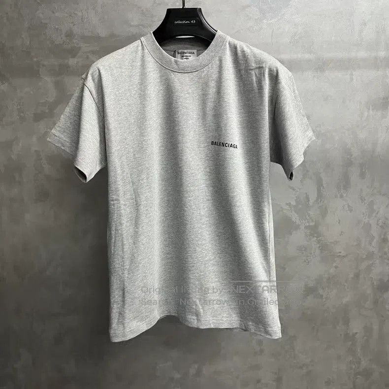 Balenciaga Balenciaga Gray Logo Printed Vintage Plain Short Sleeve T- Size US XS / EU 42 / 0 - 1 Thumbnail