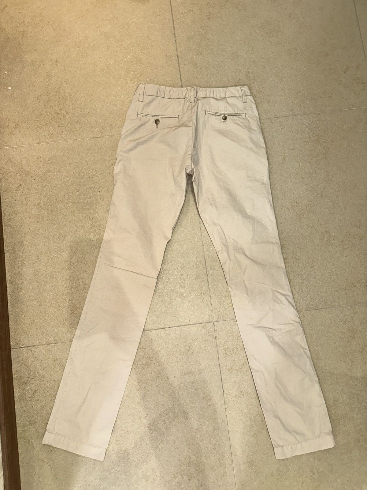 Acne Studios Acne Studios Beige Pants Large Logo Print Archive Trousers Size US 26 / EU 42 - 2 Thumbnail
