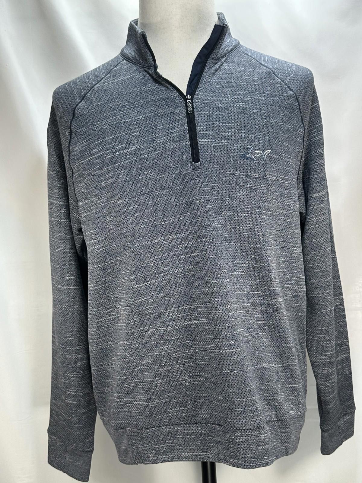 Greg Norman Greg Norman Embroidered Logo 1/4 Zip Pullover Gray Men's M Size ONE SIZE - 1 Thumbnail