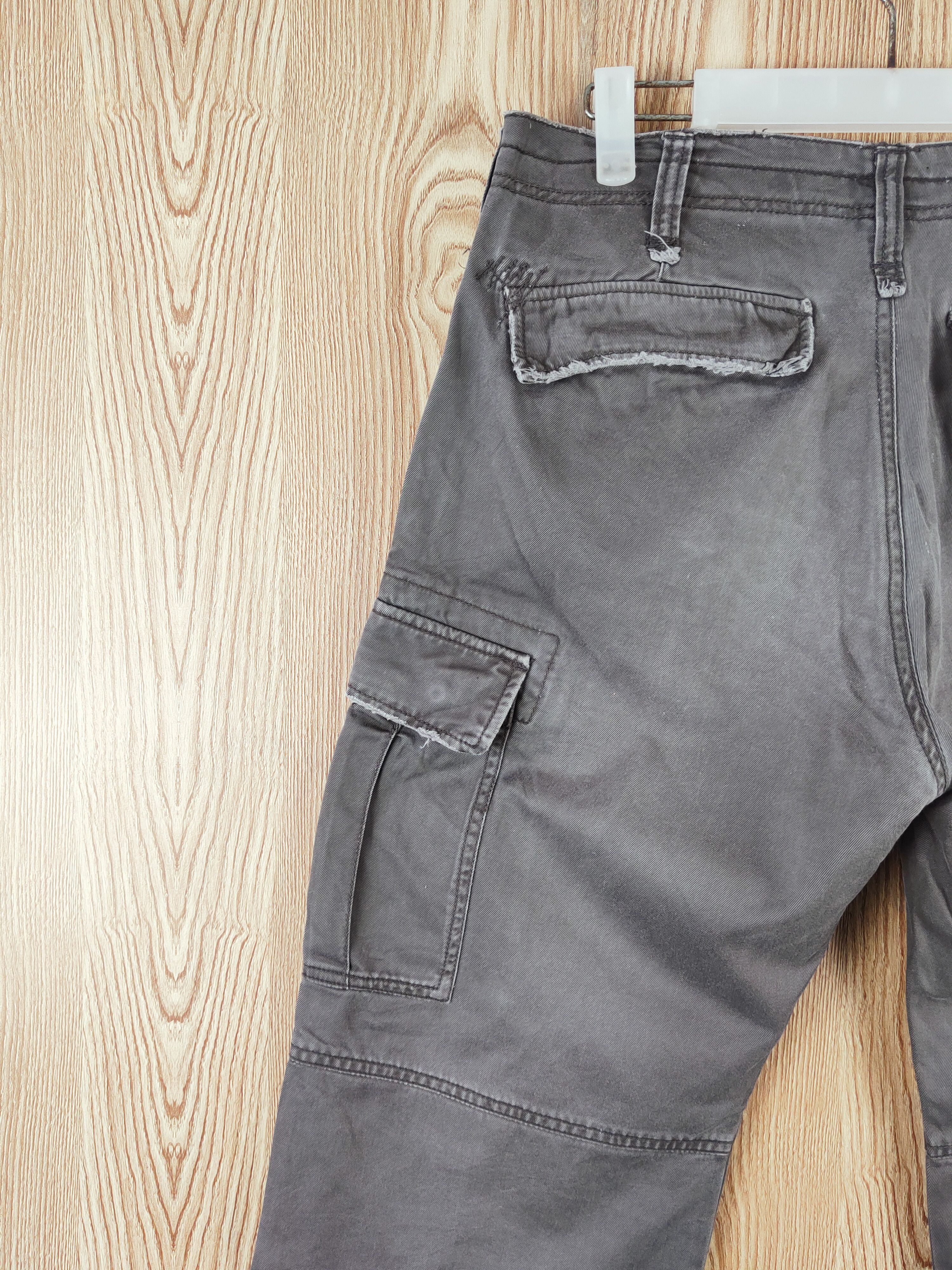 Japanese Brand Vache Gray Multipocket Tactical Cargo Pants #W113 Size US 31 - 8 Thumbnail