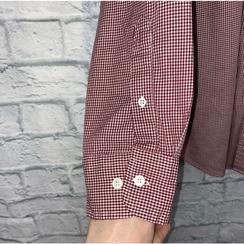 Nautica Nautica men XL 100% 80’s 2 ply cotton red & white checkered Size US XL / EU 56 / 4 - 3 Thumbnail