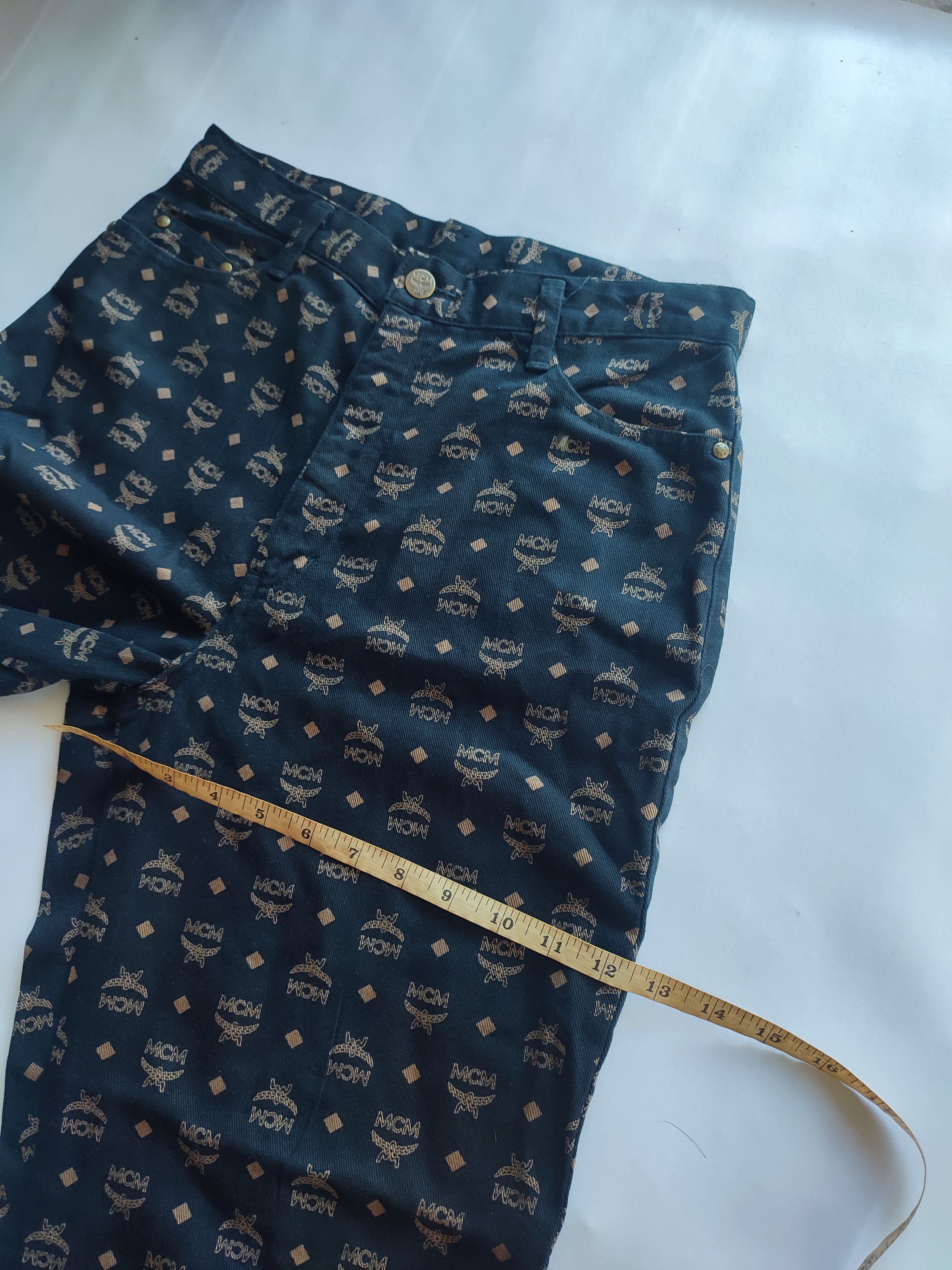 MCM Vintage women's MCM MONOGRAM PANTS JAPAN Size 28" / US 6 / IT 42 - 15 Thumbnail