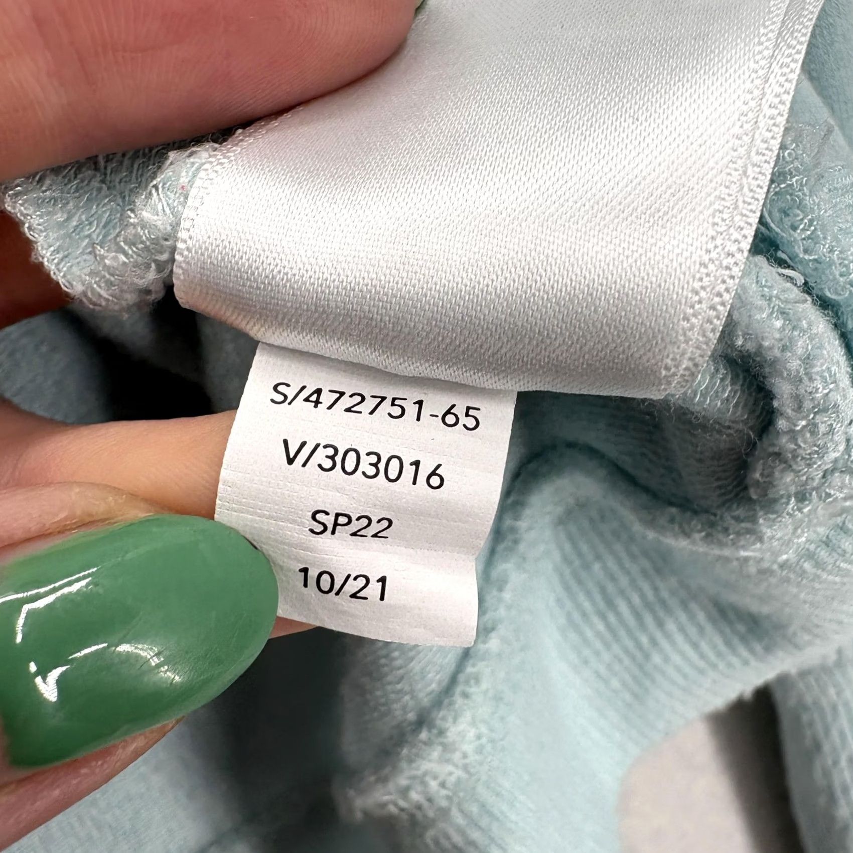 Athleta Athleta Mindset Sweatshirt Womens Large Blue Modal Raglan Lightweight Pullover Size L / US 10 / IT 46 - 7 Thumbnail