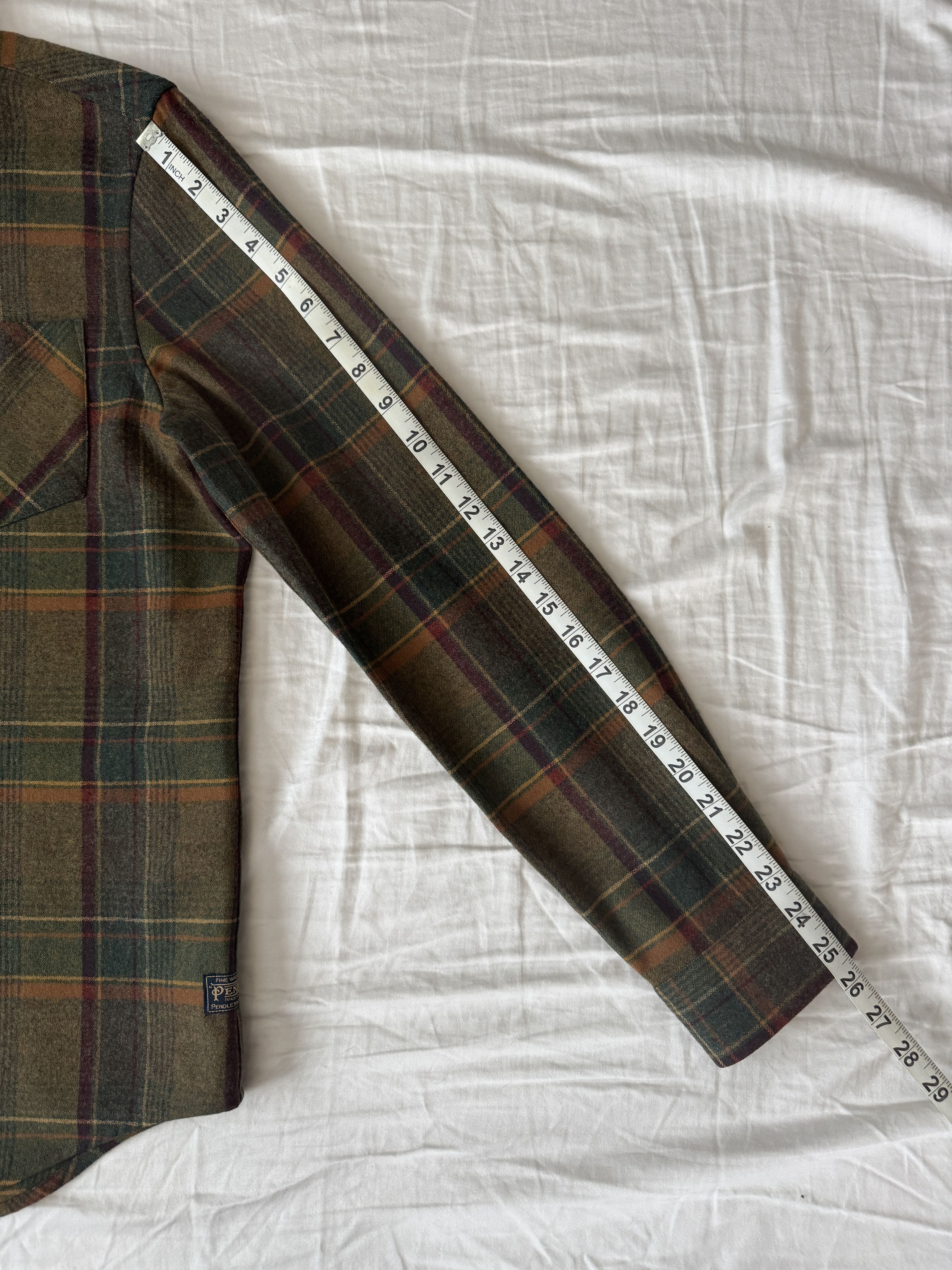 Pendleton Ben Sherman x Pendleton Woolen Mills - 100% Wool Plaid Shirt Size US S / EU 44-46 / 1 - 8 Thumbnail