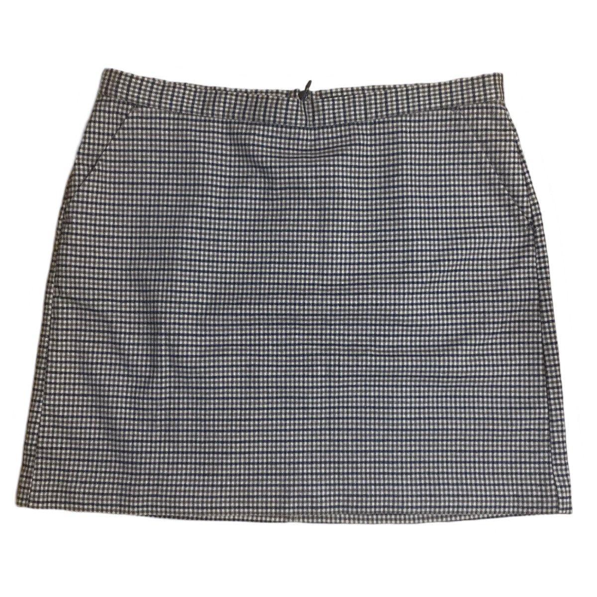 Banana Republic Plaid Mini Skirt WITH POCKETS Size 14 Size 36" / US 14 / IT 50 - 1 Thumbnail