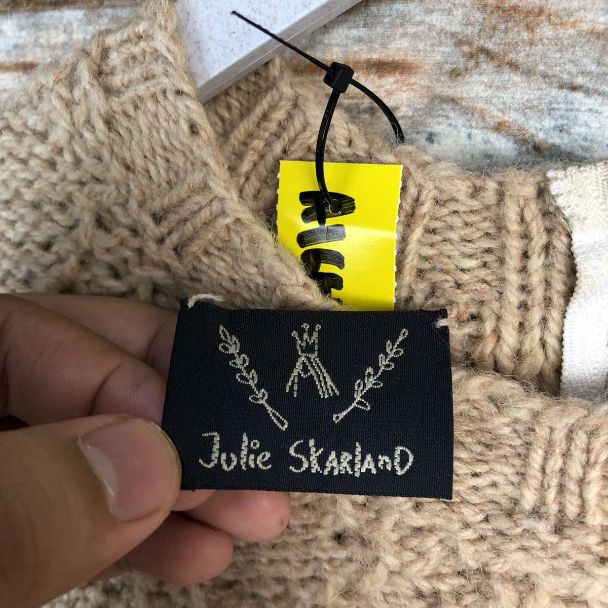 Homespun Knitwear × Japanese Brand Julie Skarland Brown Vest Knitwear #A1664 Size XS / US 0-2 / IT 36-38 - 7 Thumbnail