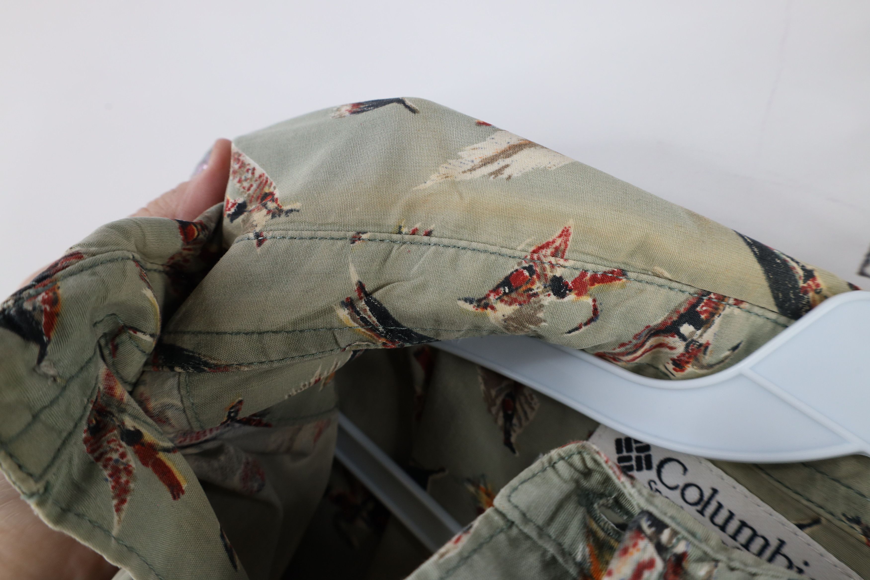 Columbia × Vintage Vintage 90s Columbia All Over Print Button Down Shirt Size US XL / EU 56 / 4 - 9 Thumbnail