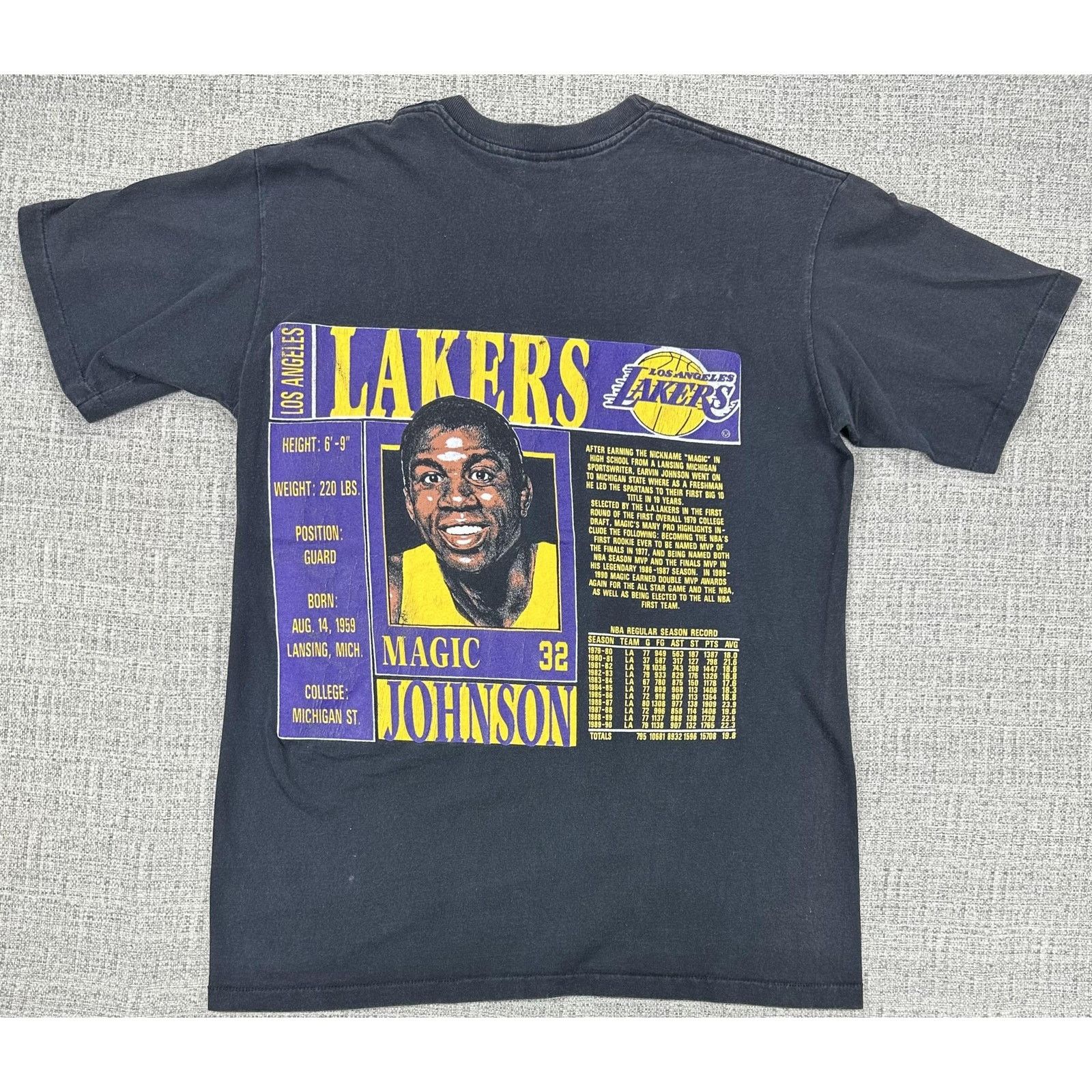 Nutmeg Los Angeles Lakers Shirt Sz L NBA Magic Johnson 90s Nutmeg Size US L / EU 52-54 / 3 - 12 Thumbnail