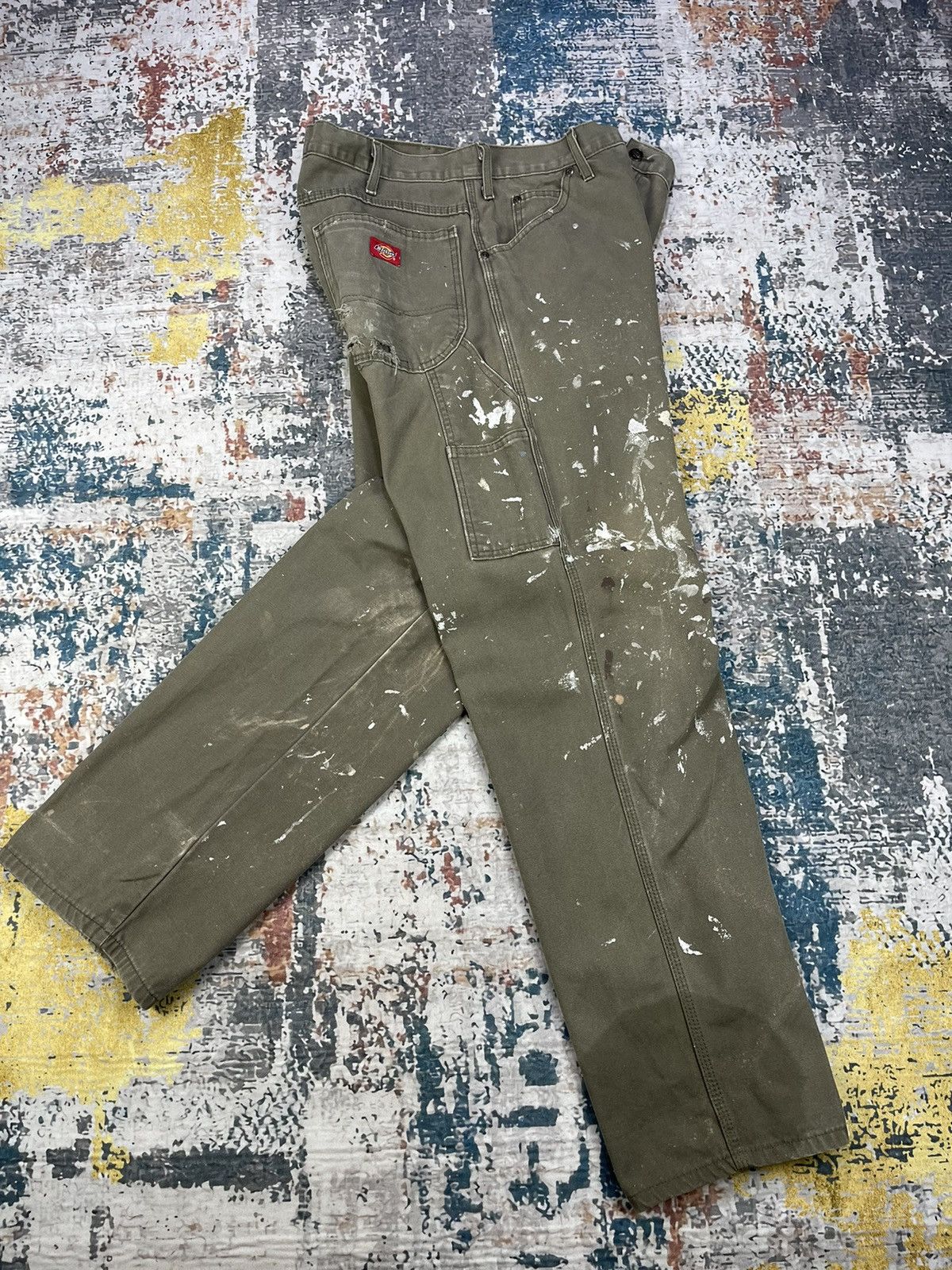 Dickies Vintage Dickies Painted Carpenter Worker Pants Size US 36 / EU 52 - 2 Thumbnail