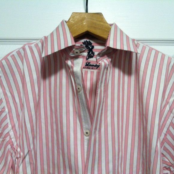 English Laundry ENGLISH LAUNDRY PINK 100%COTTON CASUAL SHIRT SIZE: 17/34-35 Size US XL / EU 56 / 4 - 2 Thumbnail