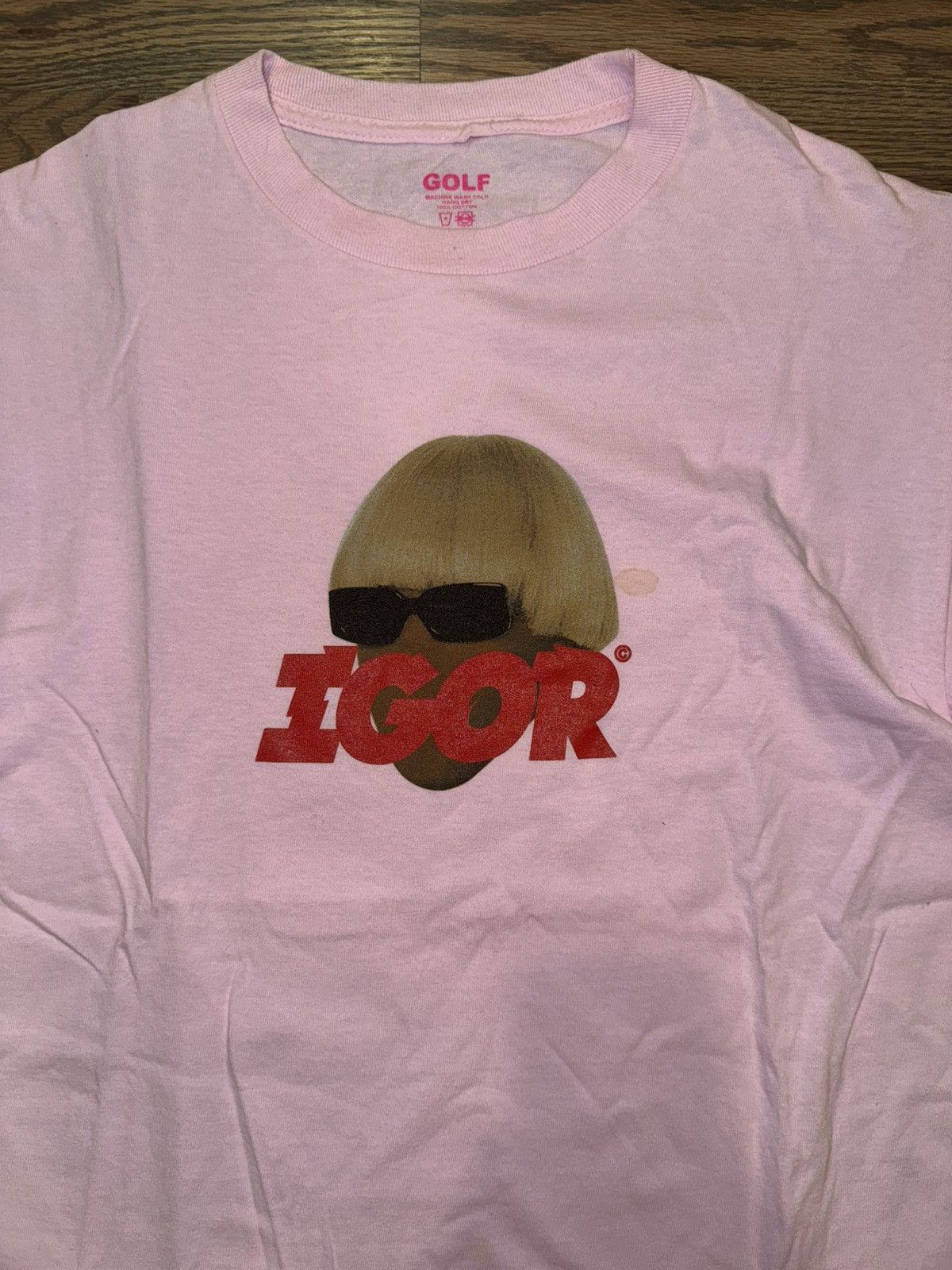 Golf Wang Pink Igor Face Tee, Size Medium Size US M / EU 48-50 / 2 - 2 Thumbnail