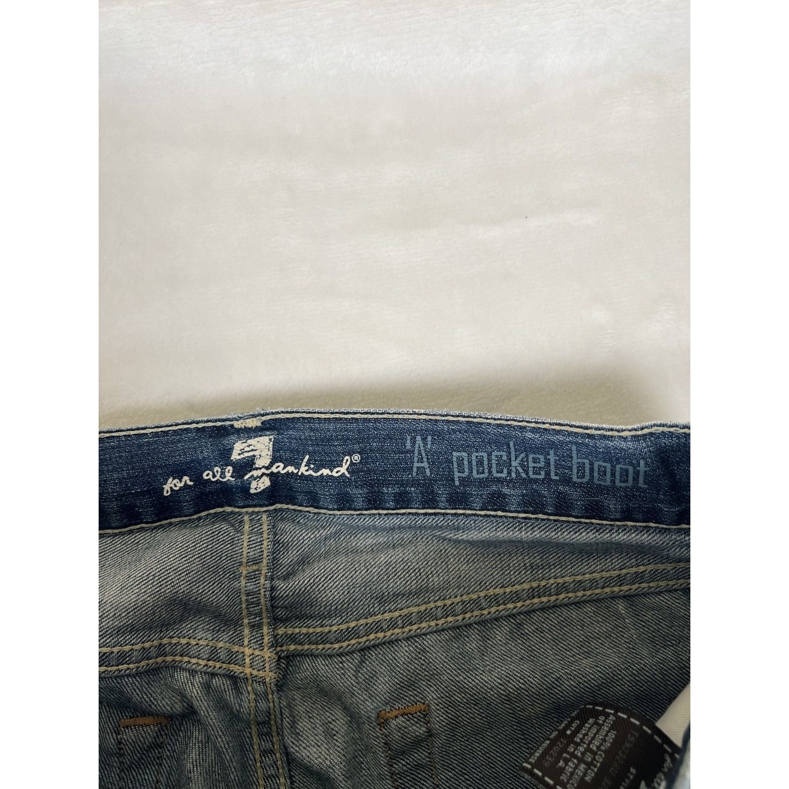 7 For All Mankind 7 For All Mankind Jeans Womens 28 Flare A Pocket Low Rise Da Size 28" / US 6 / IT 42 - 5 Thumbnail