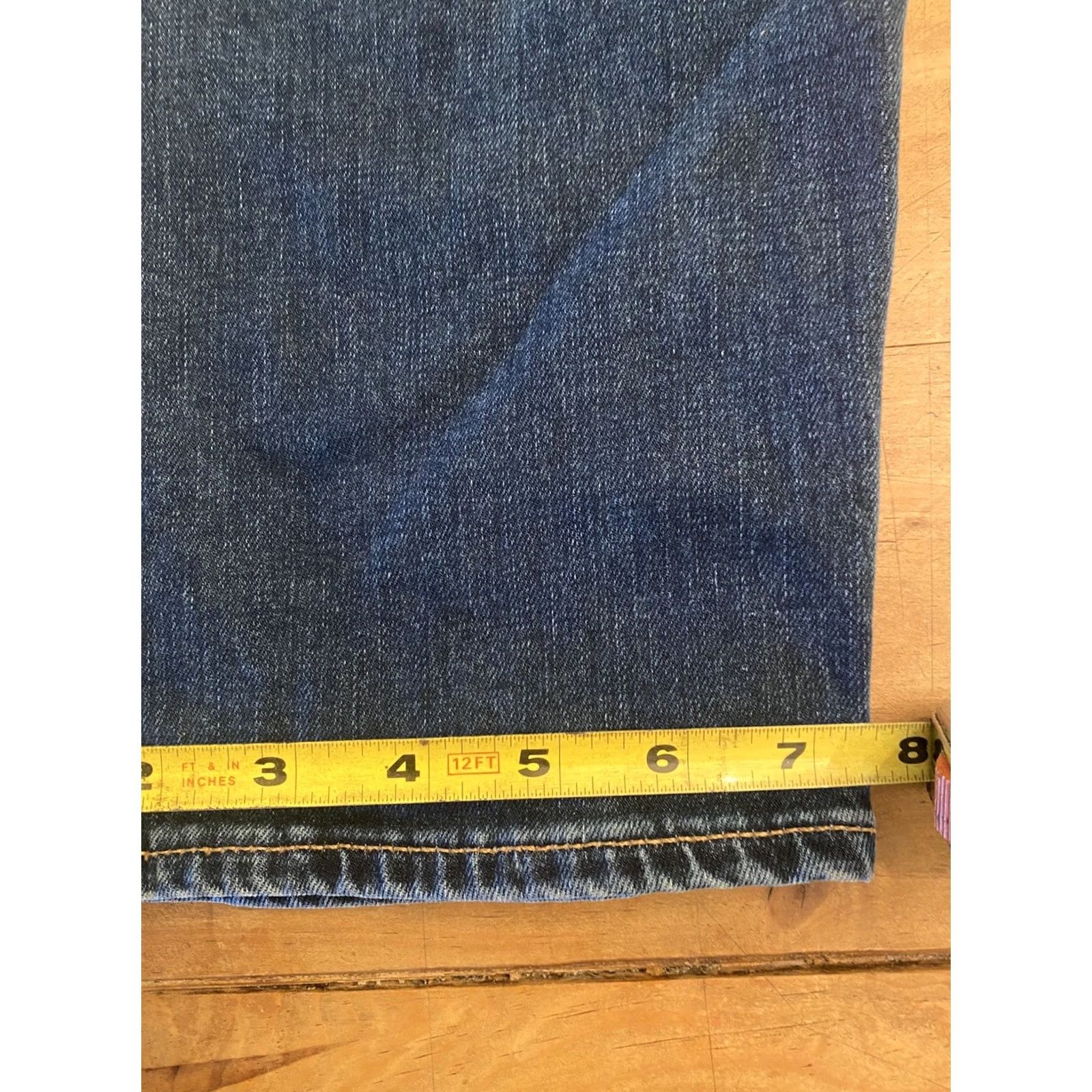 Levi's Levi's Premium 502 Regular Tapered BIG E Dark Blue Denim Jeans Men 38x30 Leather Size US 34 / EU 50 - 7 Thumbnail