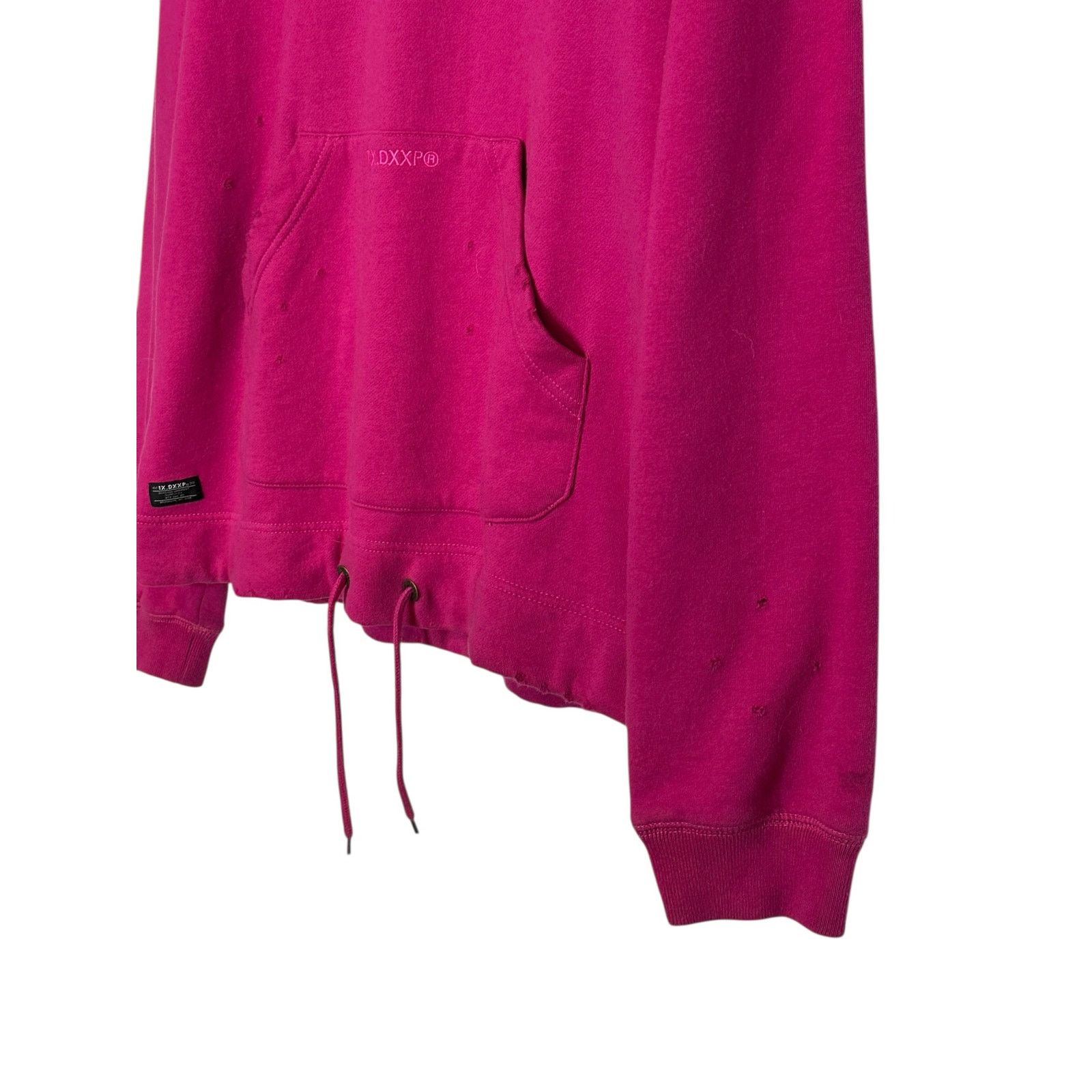 10 Deep 10Deep fuchsia distressed hoodie sweatshirt size X Large Size US XL / EU 56 / 4 - 6 Thumbnail