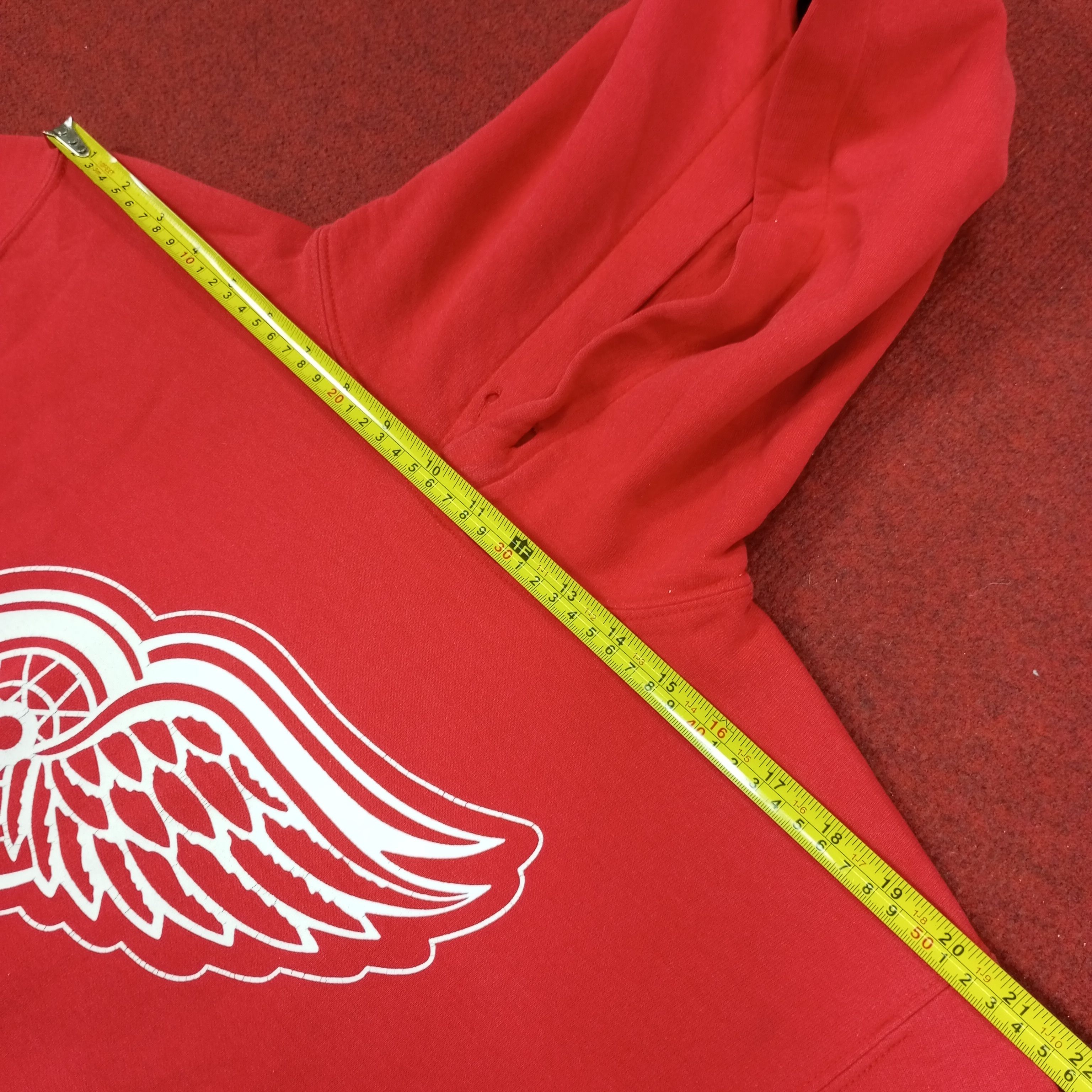 NHL × Vintage Detroit Red Wings Logo Design Ice Hockey Team Hoodies Size US S / EU 44-46 / 1 - 11 Thumbnail