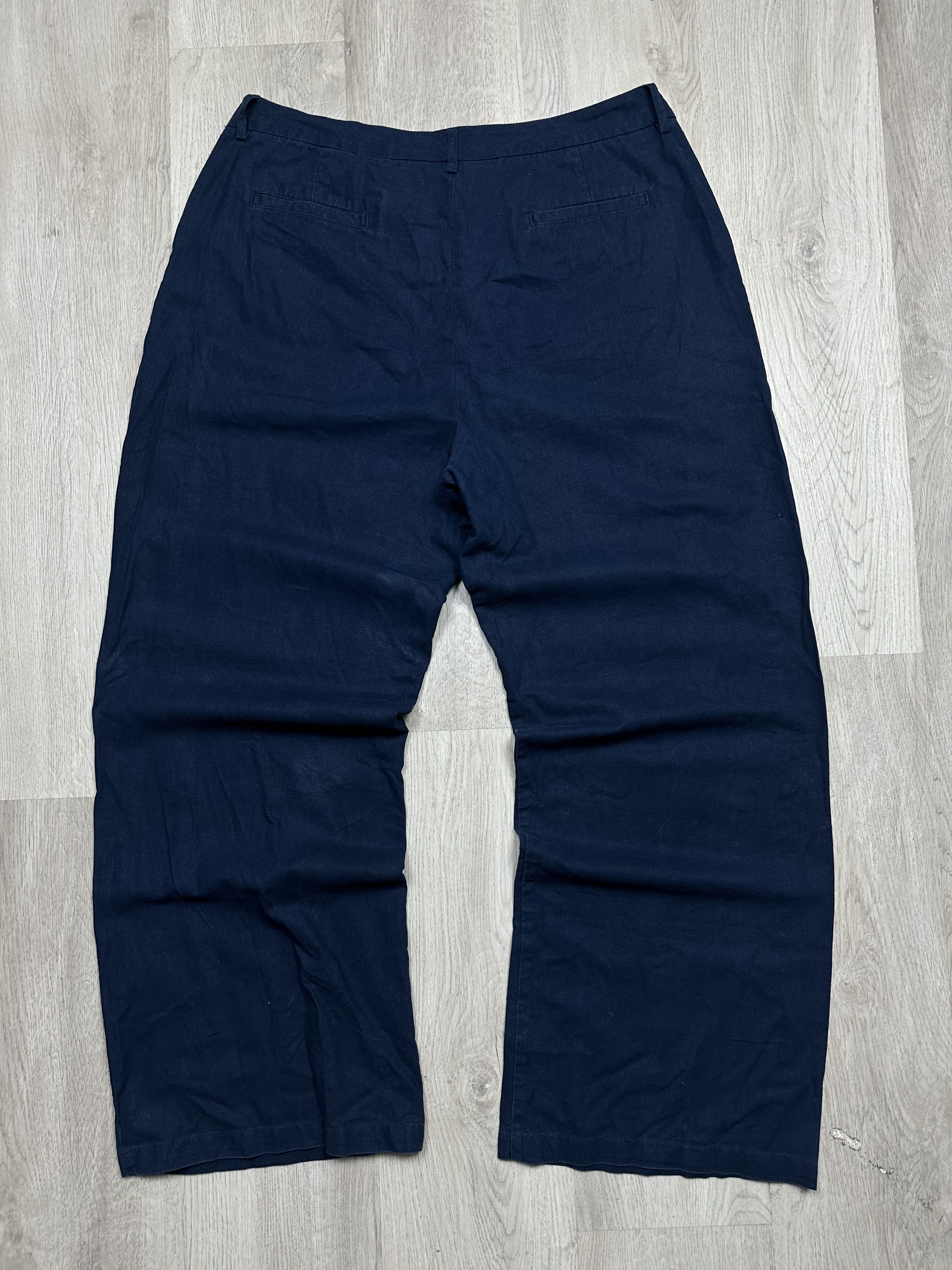 Barbour Barbour Womens Somerland Linen Baggy Pants Trousers Size 32" / US 10 / IT 46 - 6 Thumbnail