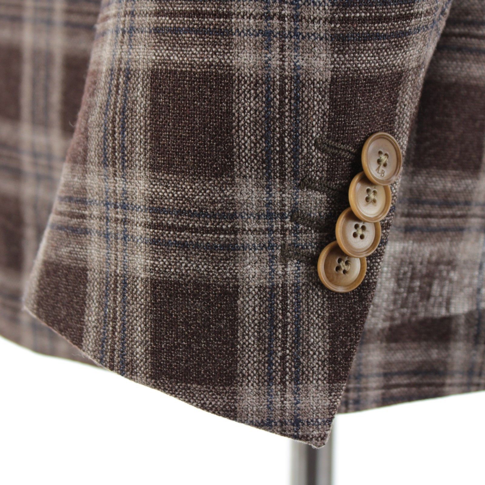 Luciano Barbera Luciano Barbera Sport Coat Size 40 US in Brown Size 40R - 3 Thumbnail