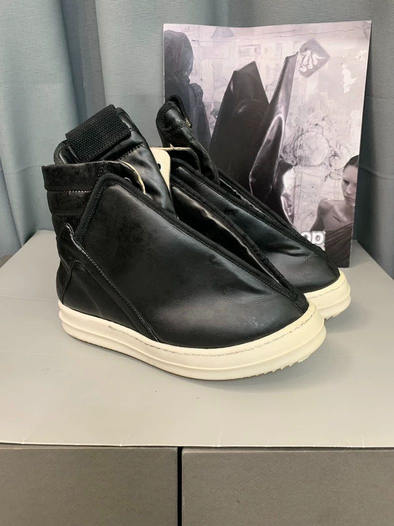 Rick Owens Rick Owens Black leather fashion witch boots with white so Size US 6 / IT 36 - 2 Thumbnail