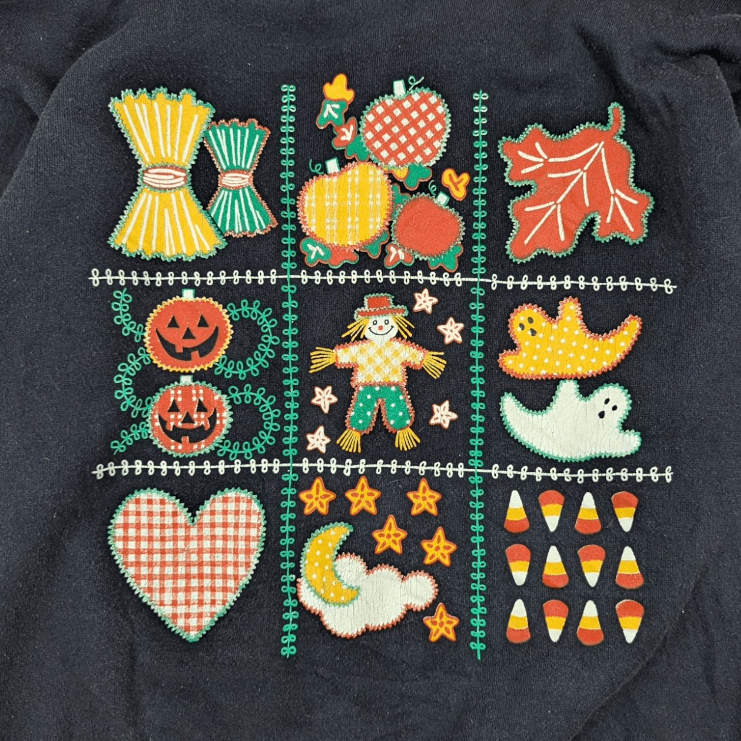 Tultex Vintage 90's HALLOWEEN Ghost Love Sweatshirt Size L / US 10 / IT 46 - 5 Thumbnail