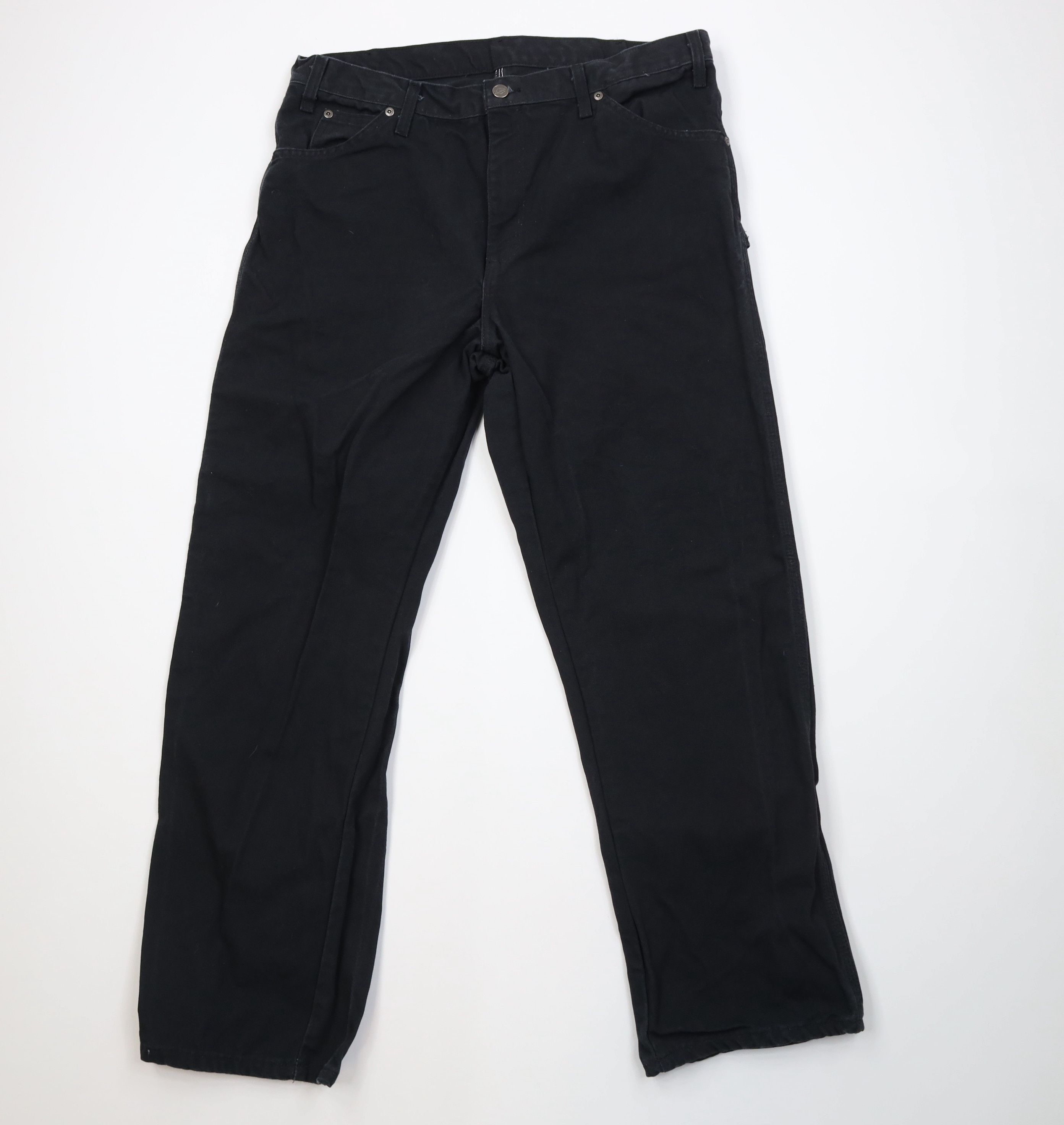 Dickies Vintage Y2K Dickies Wide Leg Dungaree Pants Black Cotton Size US 36 / EU 52 - 1 Thumbnail