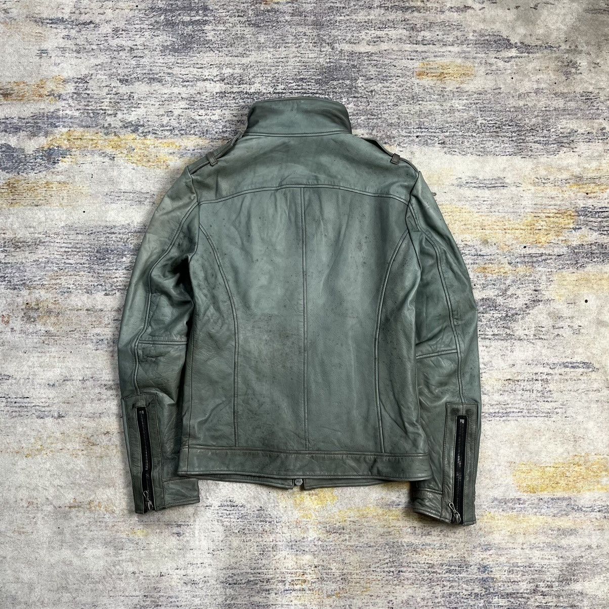 Shellac rider Leather jacket vkei style