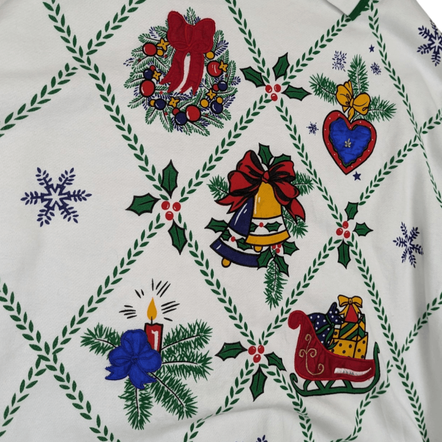 Japanese Brand Vintage 2000's CHRISTMAS Full Print Jumper Sweatshirt Size US XXL / EU 58 / 5 - 5 Thumbnail
