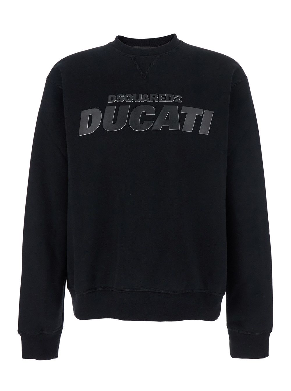 Dsquared2 'Ducati x D2' Black Sweatshirt with Logo Print on the Front in Cotton Man Size US XL / EU 56 / 4 - 1 Thumbnail