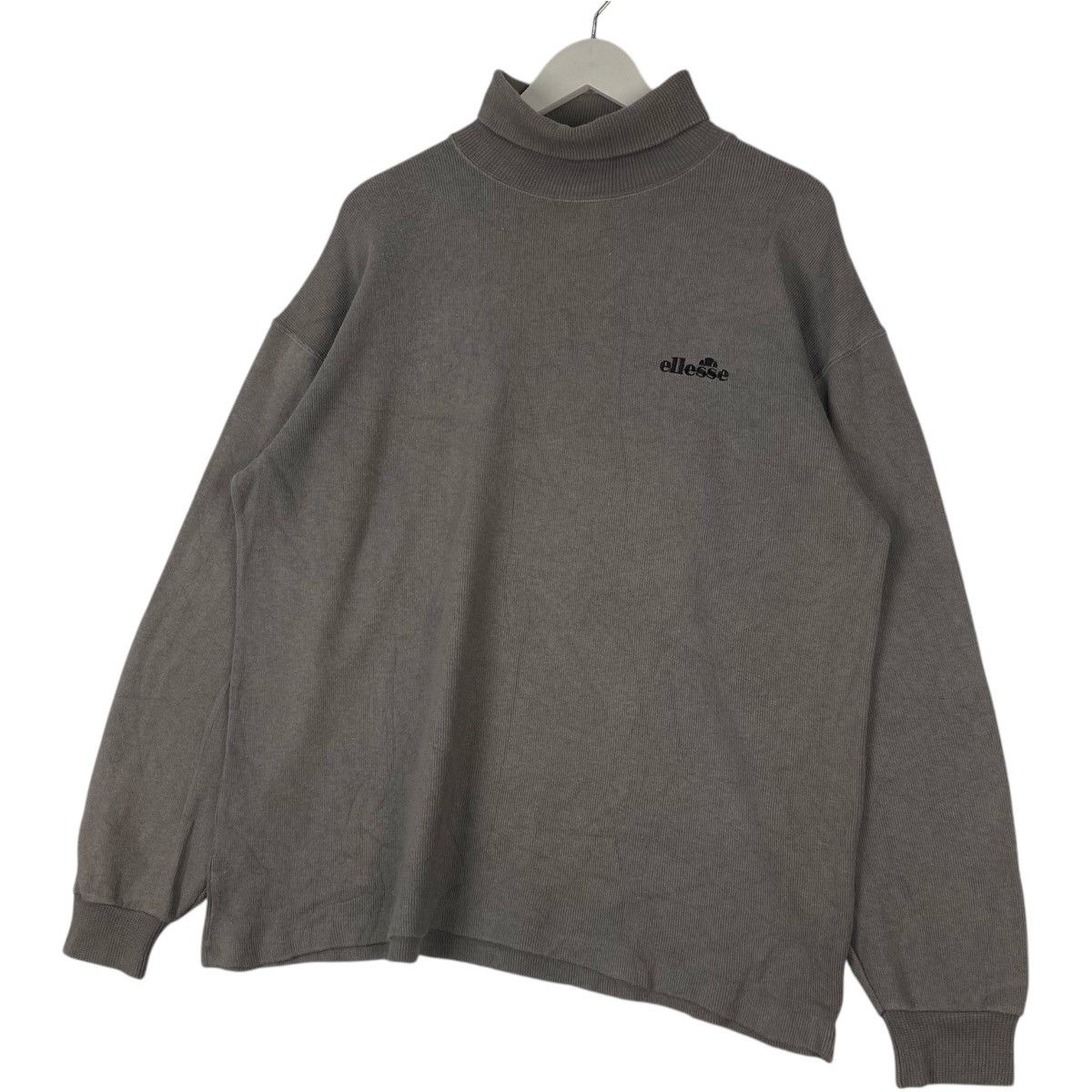 Ellesse × Vintage Vintage Ellesse Small Embroidered Turtleneck Sweatshirt Gray Size US L / EU 52-54 / 3 - 2 Thumbnail