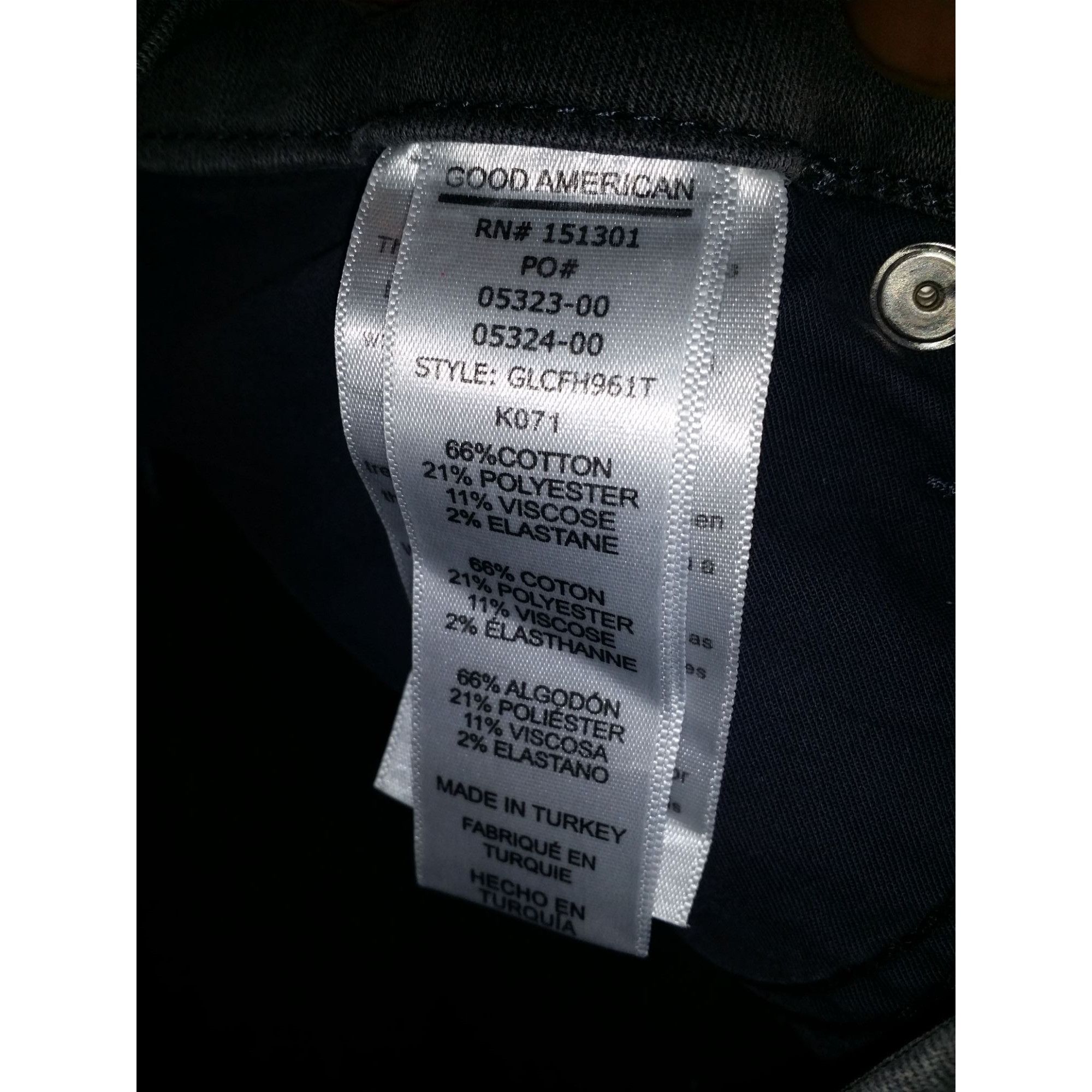 Good American Good American Always Fits Jeans Women Sz 6/28 Raw Hem GLFCH9 Size 28" / US 6 / IT 42 - 6 Thumbnail