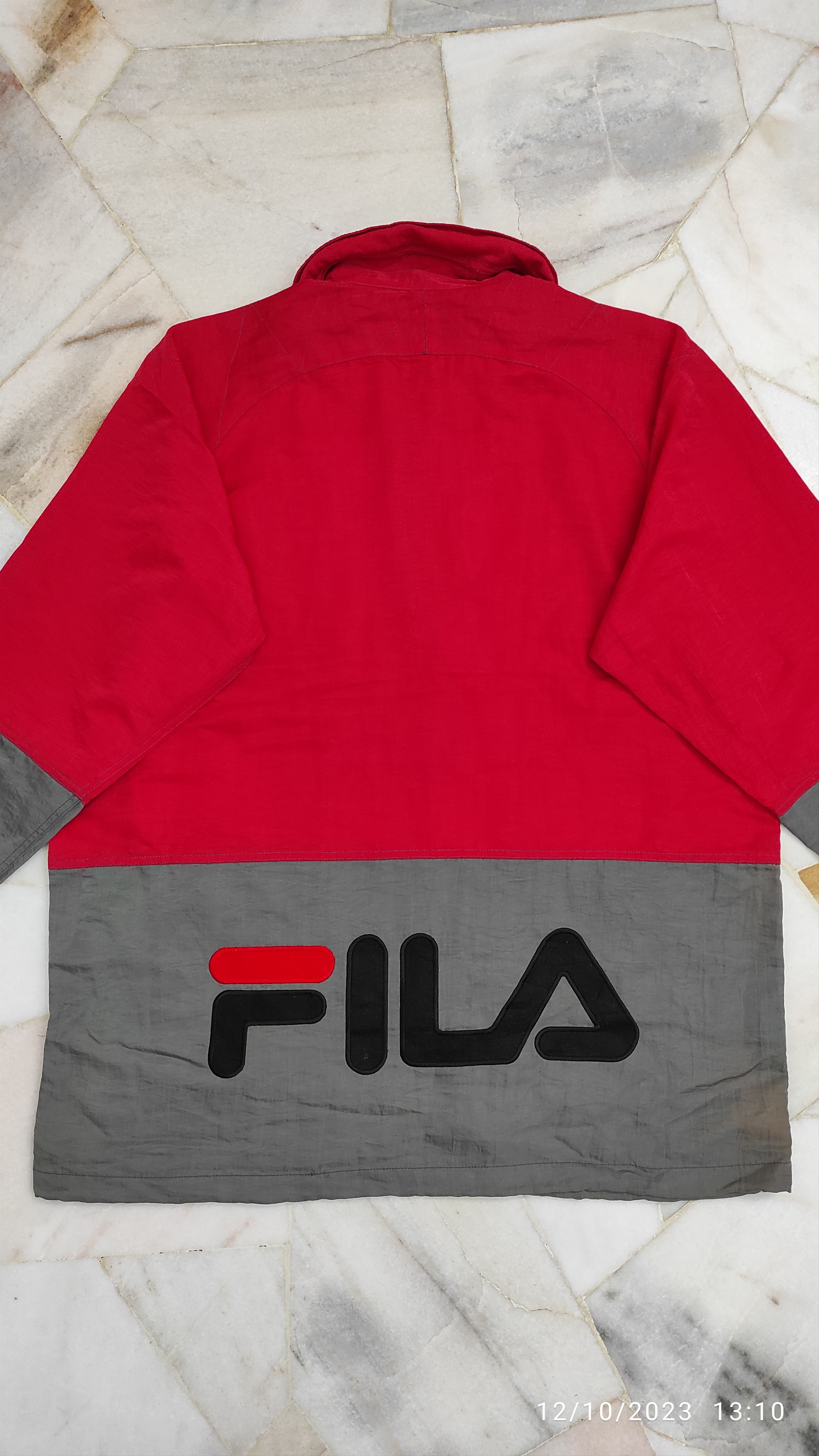 Fila Vintage 90's FILA ITALIA WINDBREAKER Spell Out Parka Jacket Size US M / EU 48-50 / 2 - 10 Thumbnail