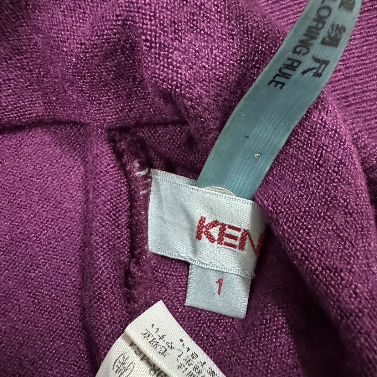 Kenzo Vtg🔥Kenzo High Neck Jumper Mohair Flowers Embossed Knitwear Size US M / EU 48-50 / 2 - 12 Thumbnail