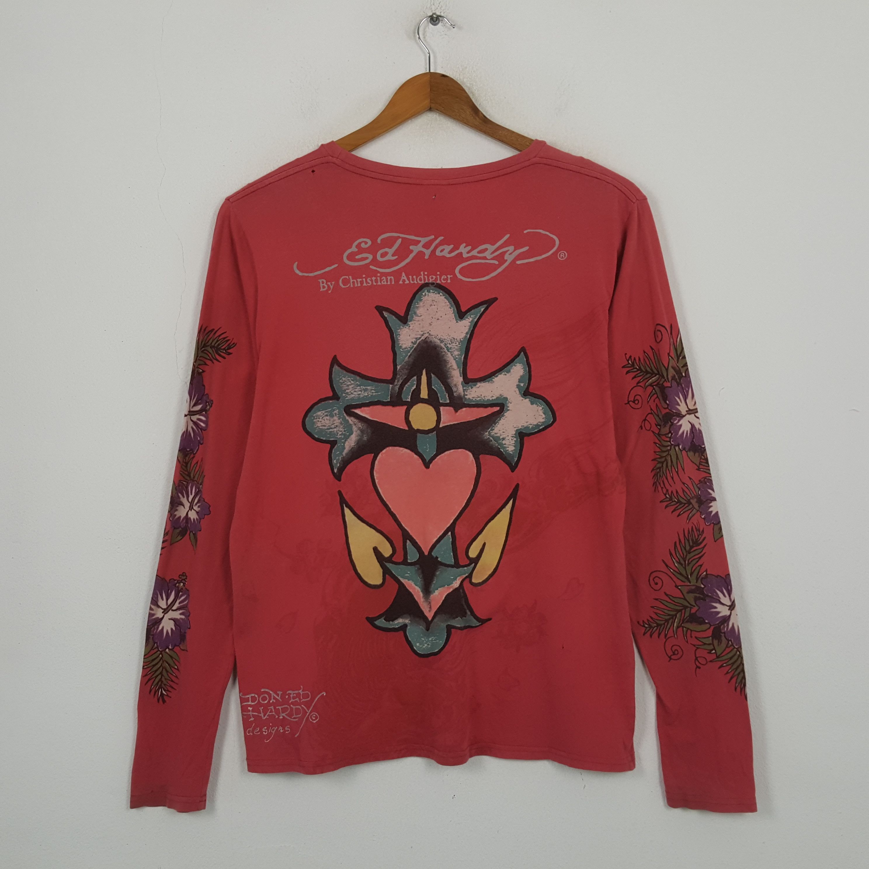 Ed Hardy Vintage ED Hardy Christian Audigier Long Sleeve T-shirt RR3 Size XXL / US 16-18 / IT 52-54 - 3 Thumbnail
