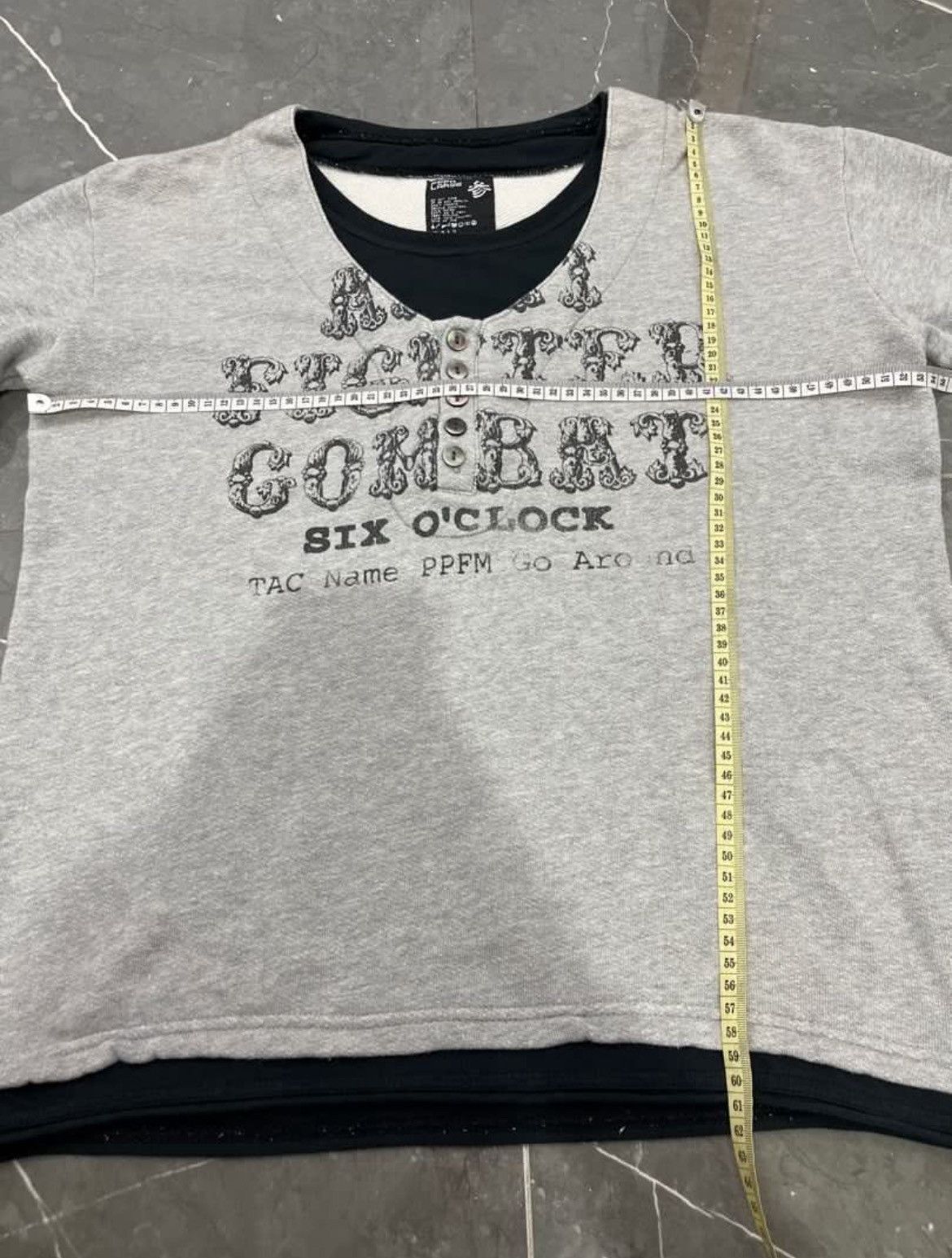 PPFM Ppfm Half button Poem Sweatshirt Size US L / EU 52-54 / 3 - 9 Thumbnail